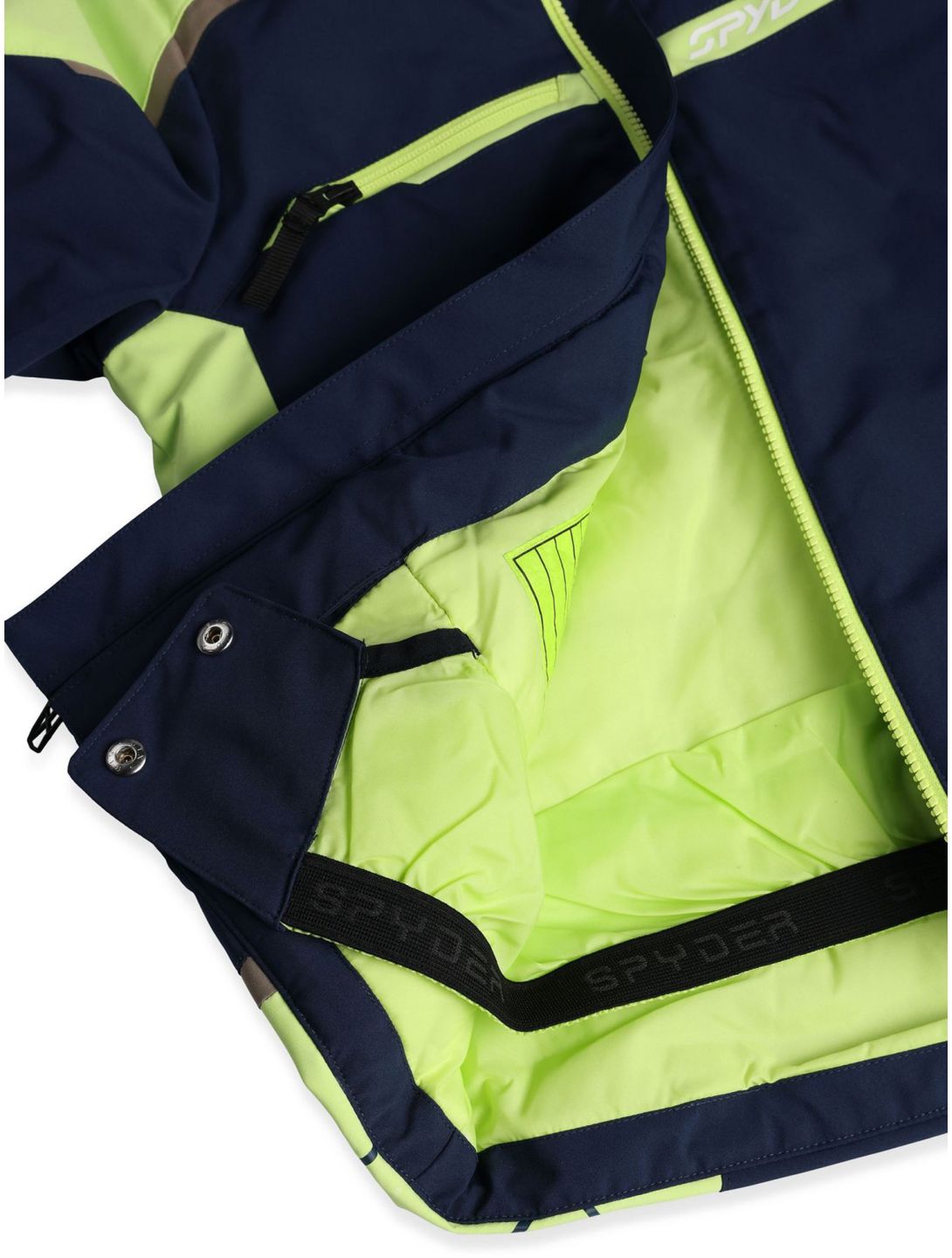 Spyder, Challenger ski-jas kinderen True Navy blauw, groen 