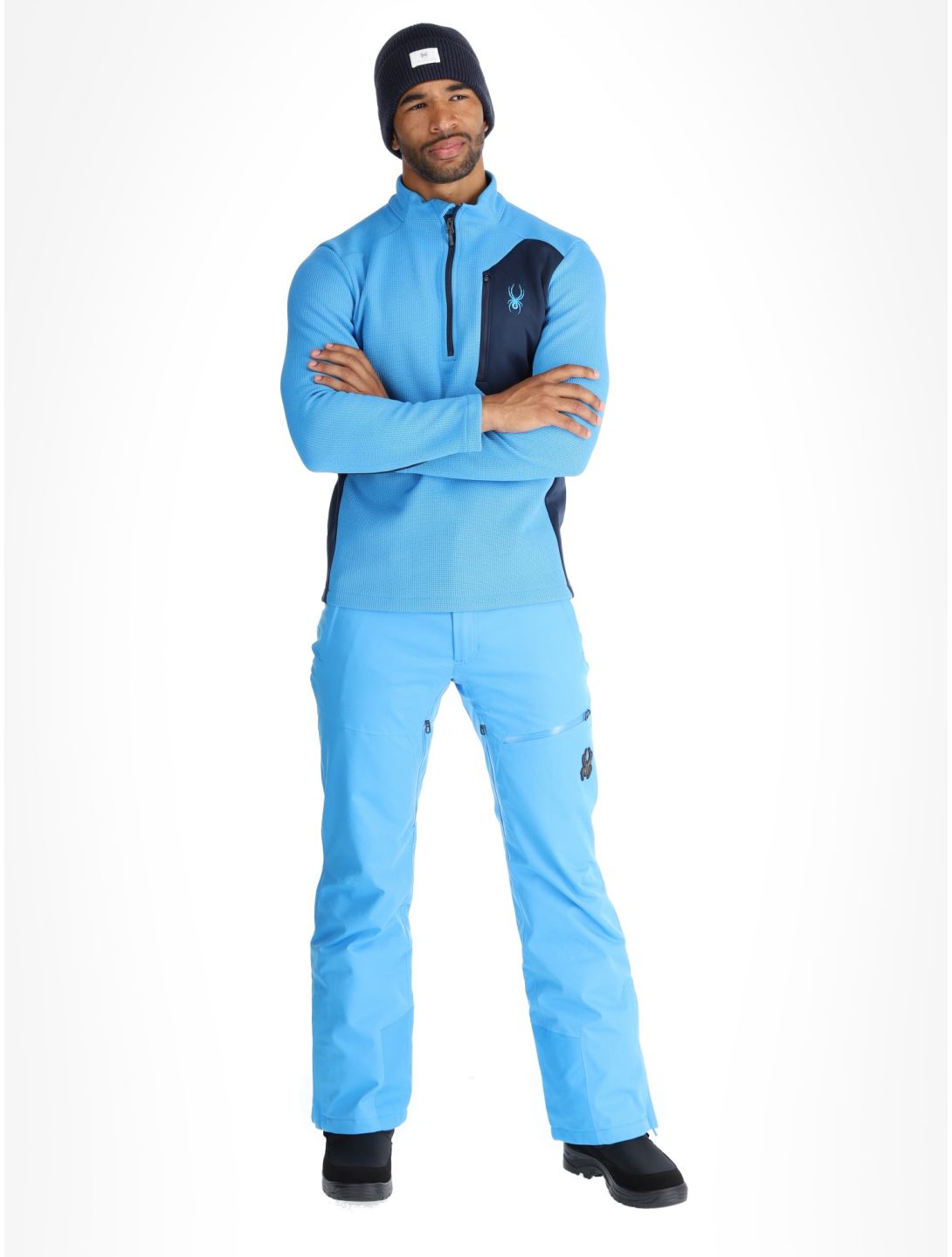 Spyder, Bandit 1/2 Zip skipully heren Aether Blue blauw 