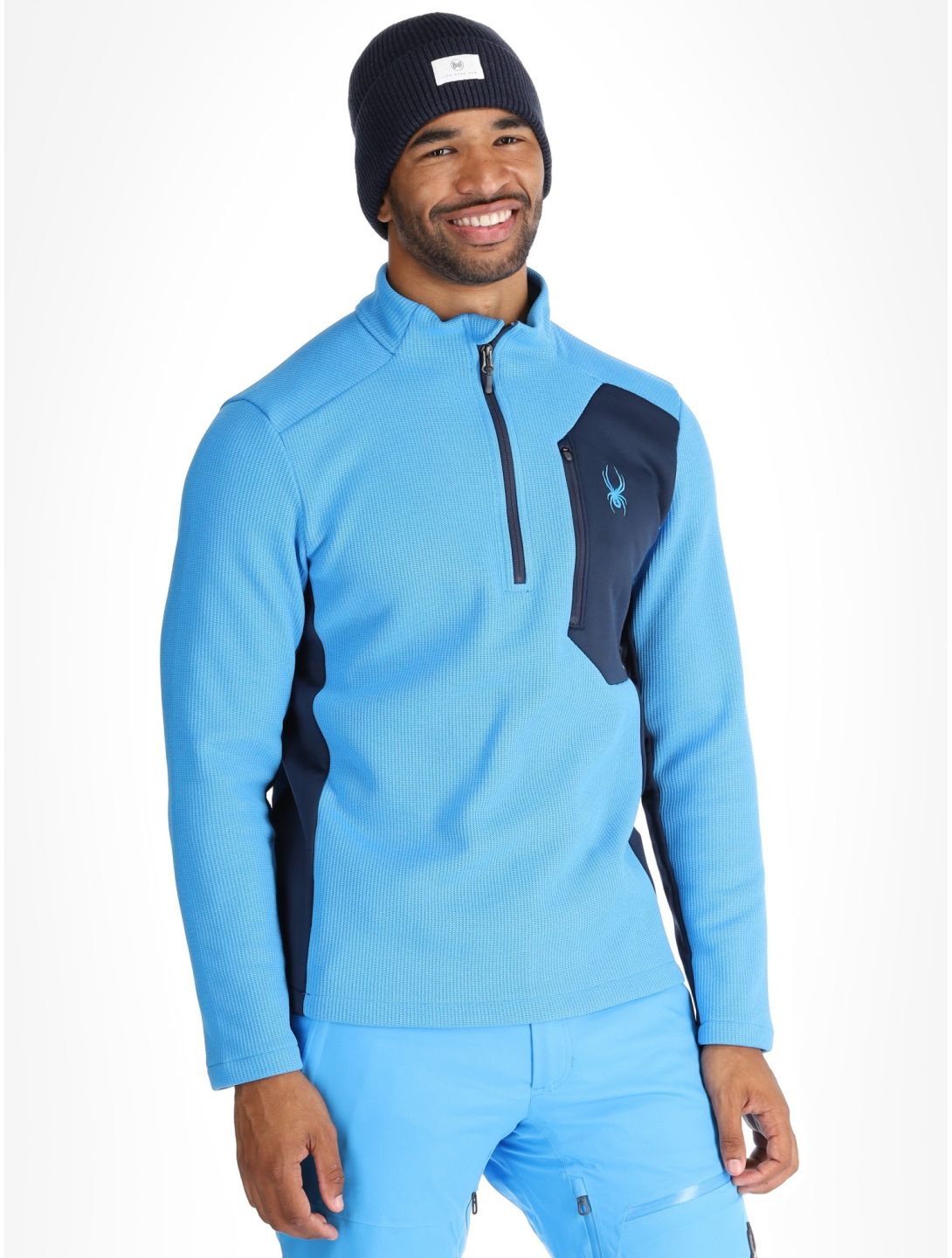 Spyder, Bandit 1/2 Zip skipully heren Aether Blue blauw 