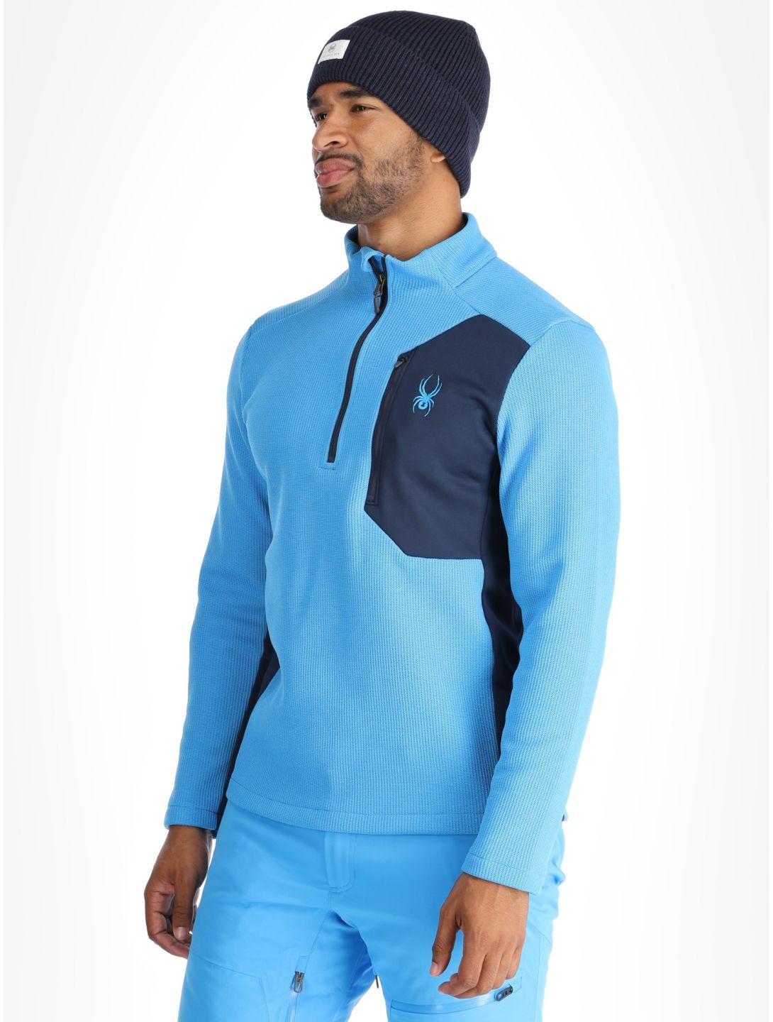 Spyder, Bandit 1/2 Zip skipully heren Aether Blue blauw 