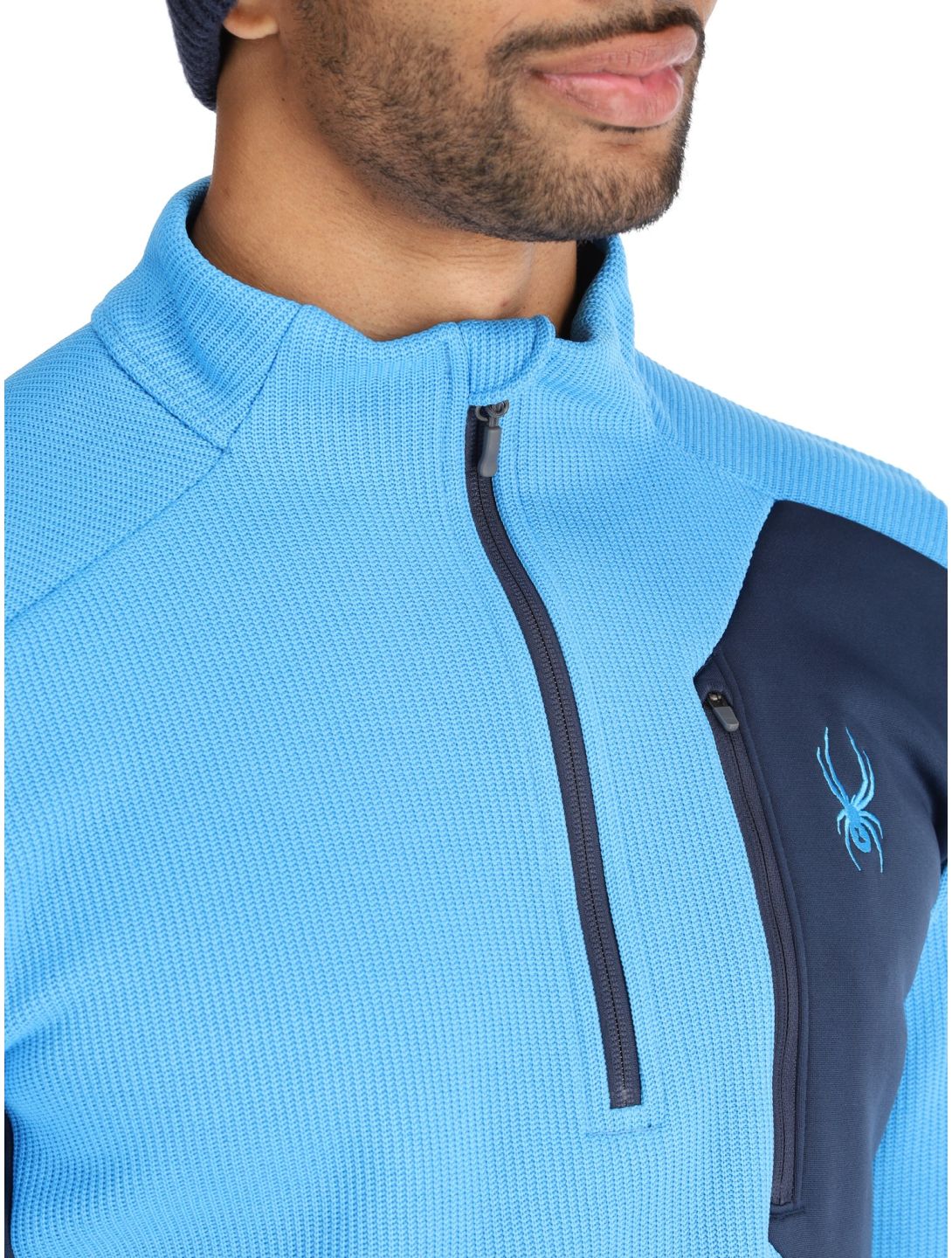 Spyder, Bandit 1/2 Zip skipully heren Aether Blue blauw 