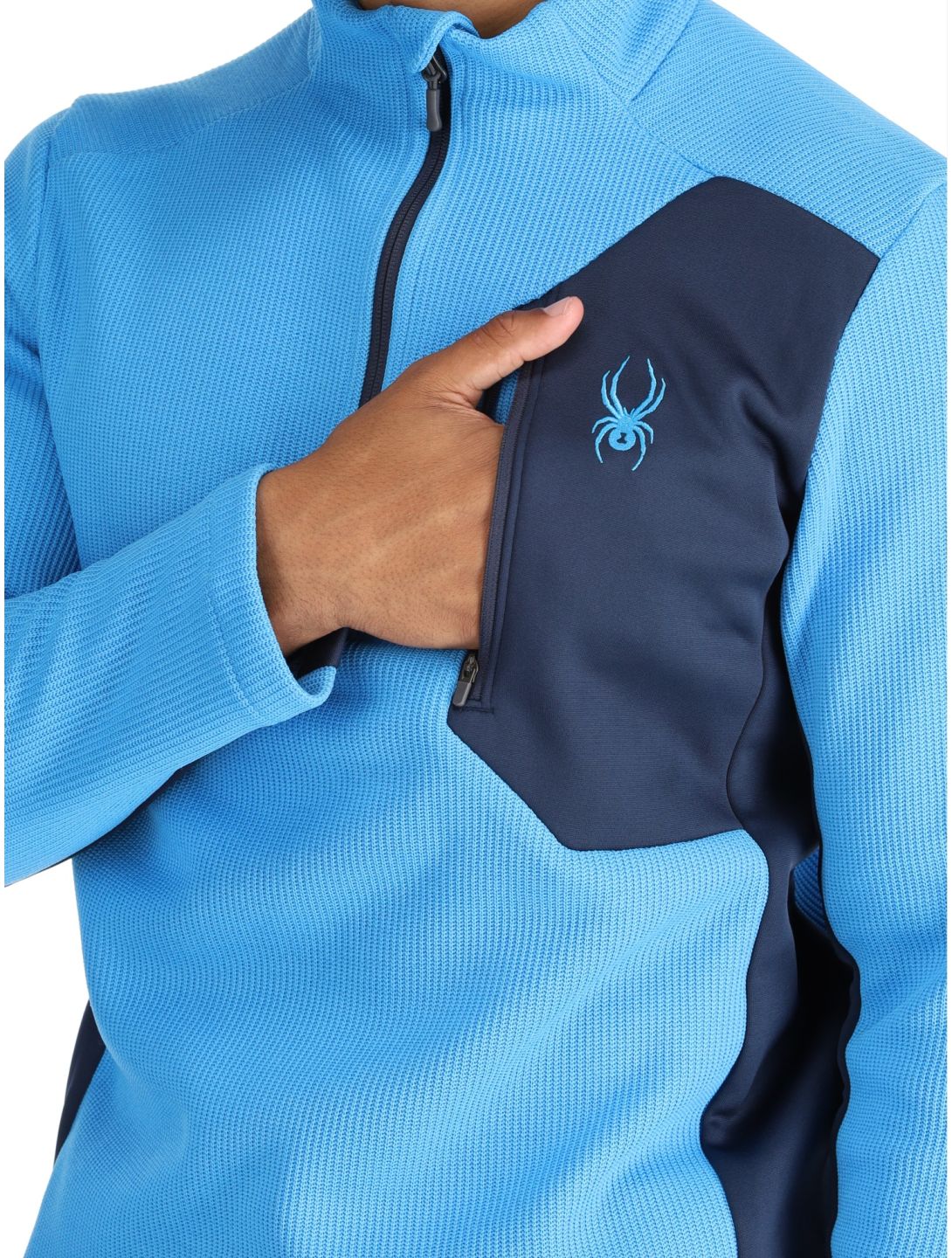 Spyder, Bandit 1/2 Zip skipully heren Aether Blue blauw 