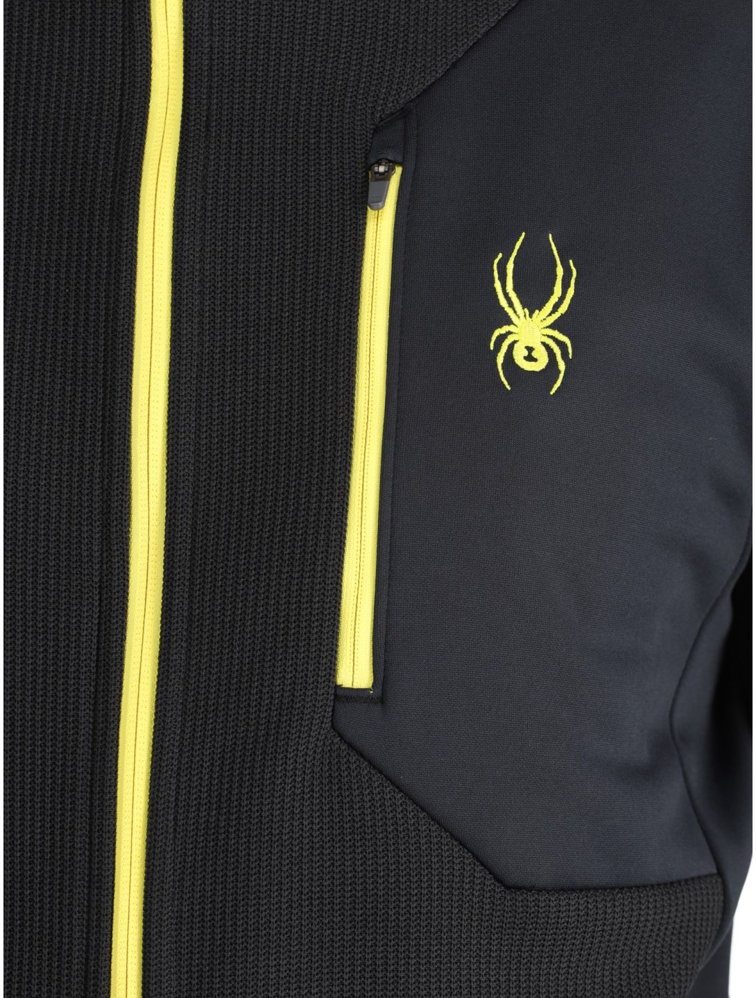 Spyder, Bandit vest heren Black geel, zwart 