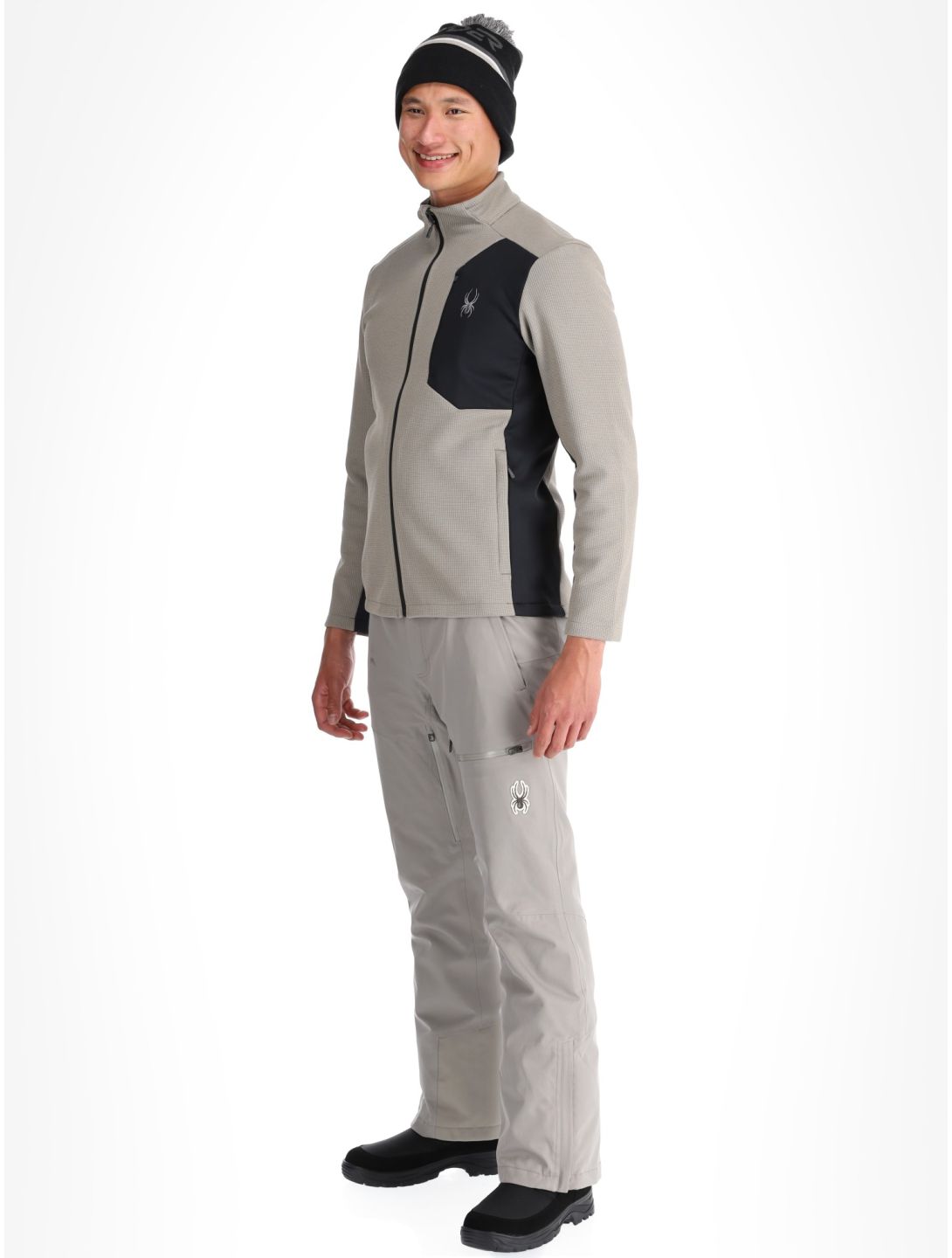 Spyder, Bandit vest heren Concrete grijs 