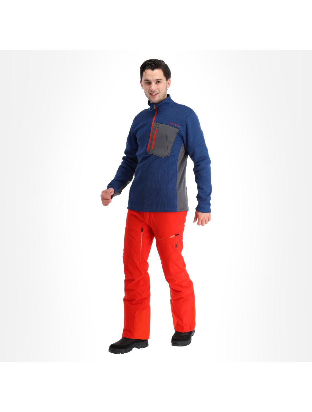 Spyder, Bandit Half Zip trui heren abyss blauw | SkiWebShop