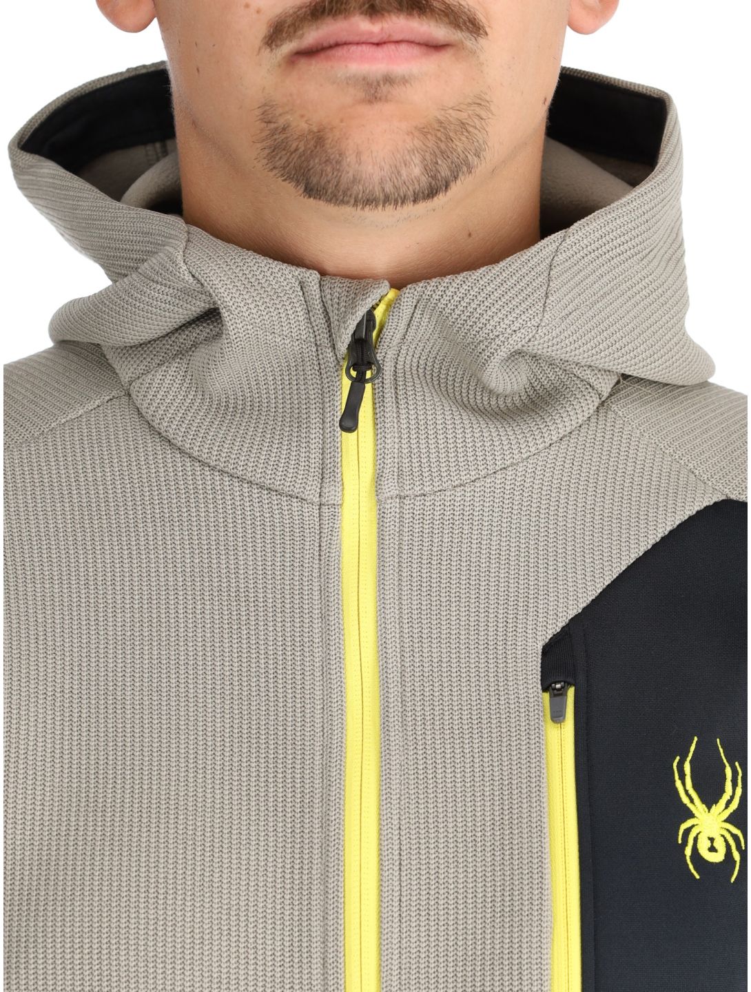 Spyder, Bandit Hooded vest heren Concrete grijs 