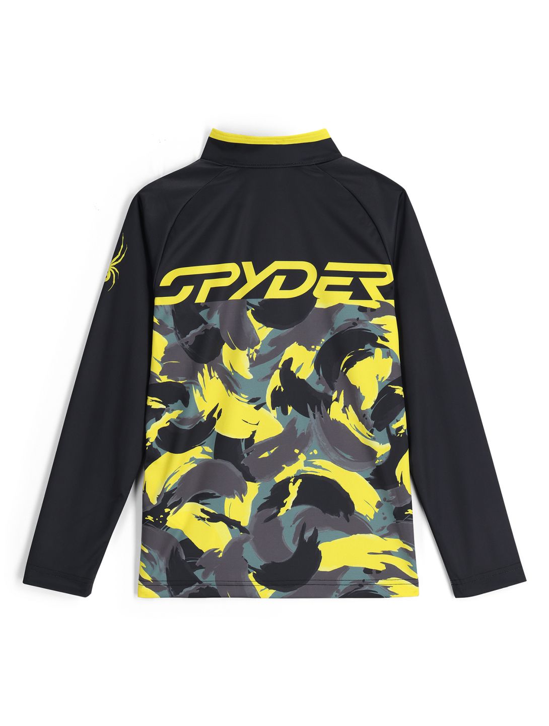 Spyder, Camo 1/2 Zip skipully kinderen Acid Yellow geel 