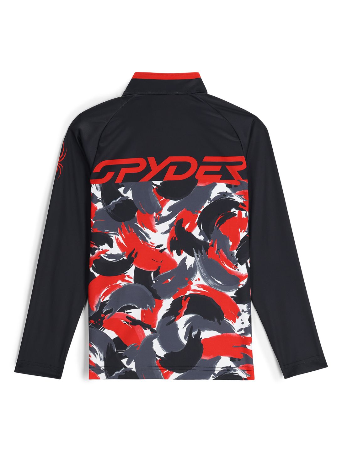 Spyder, Camo 1/2 Zip skipully kinderen Spyder Red rood 