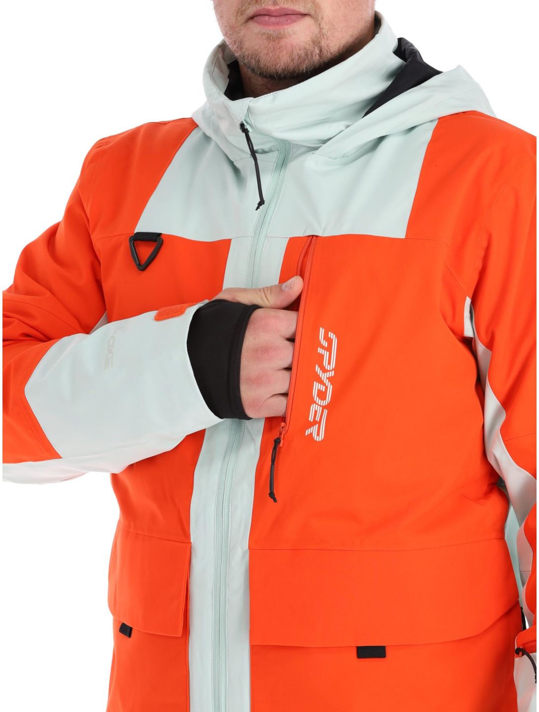 Spyder, Field ski-jas heren Twisted Orange groen, oranje 