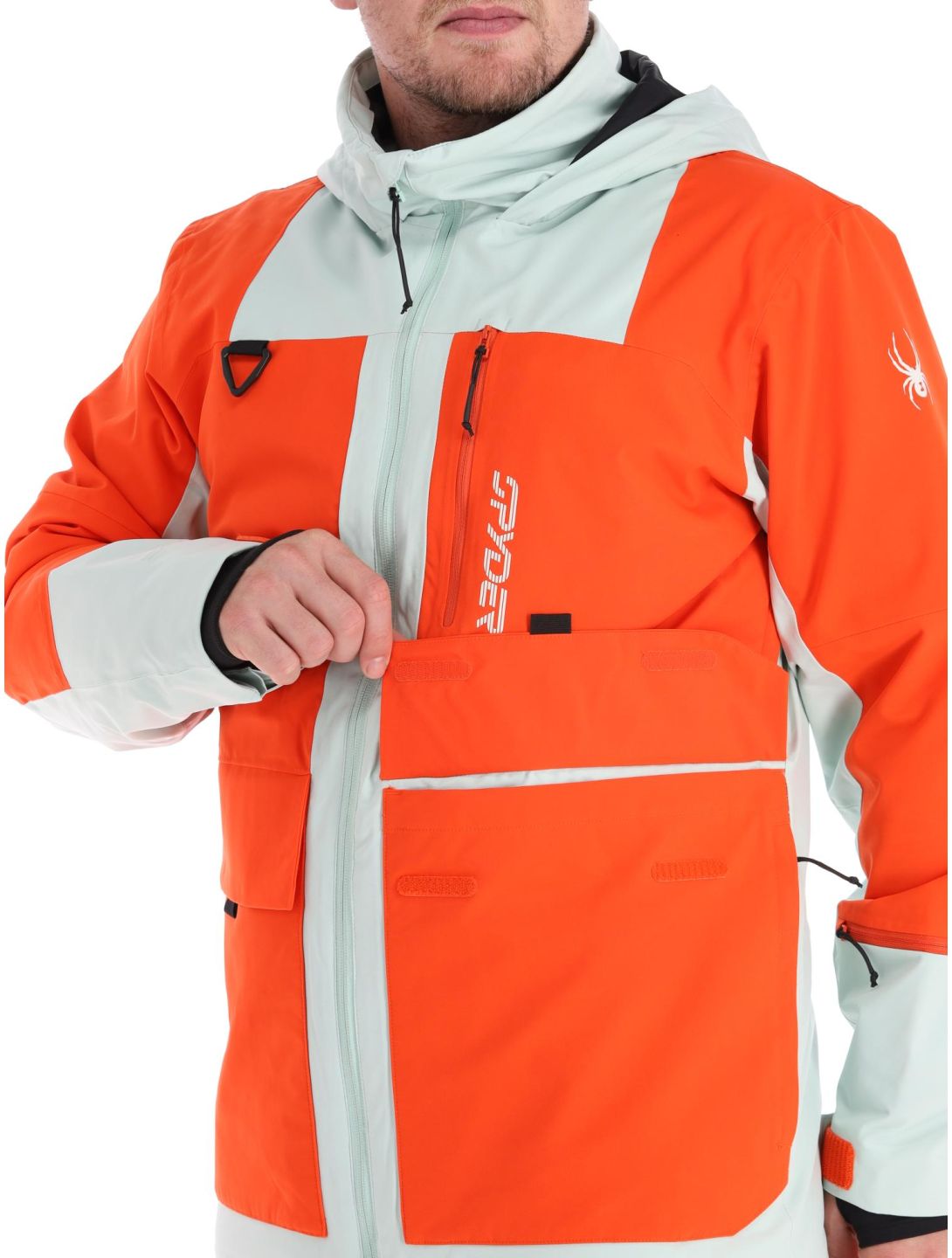 Spyder, Field ski-jas heren Twisted Orange groen, oranje 