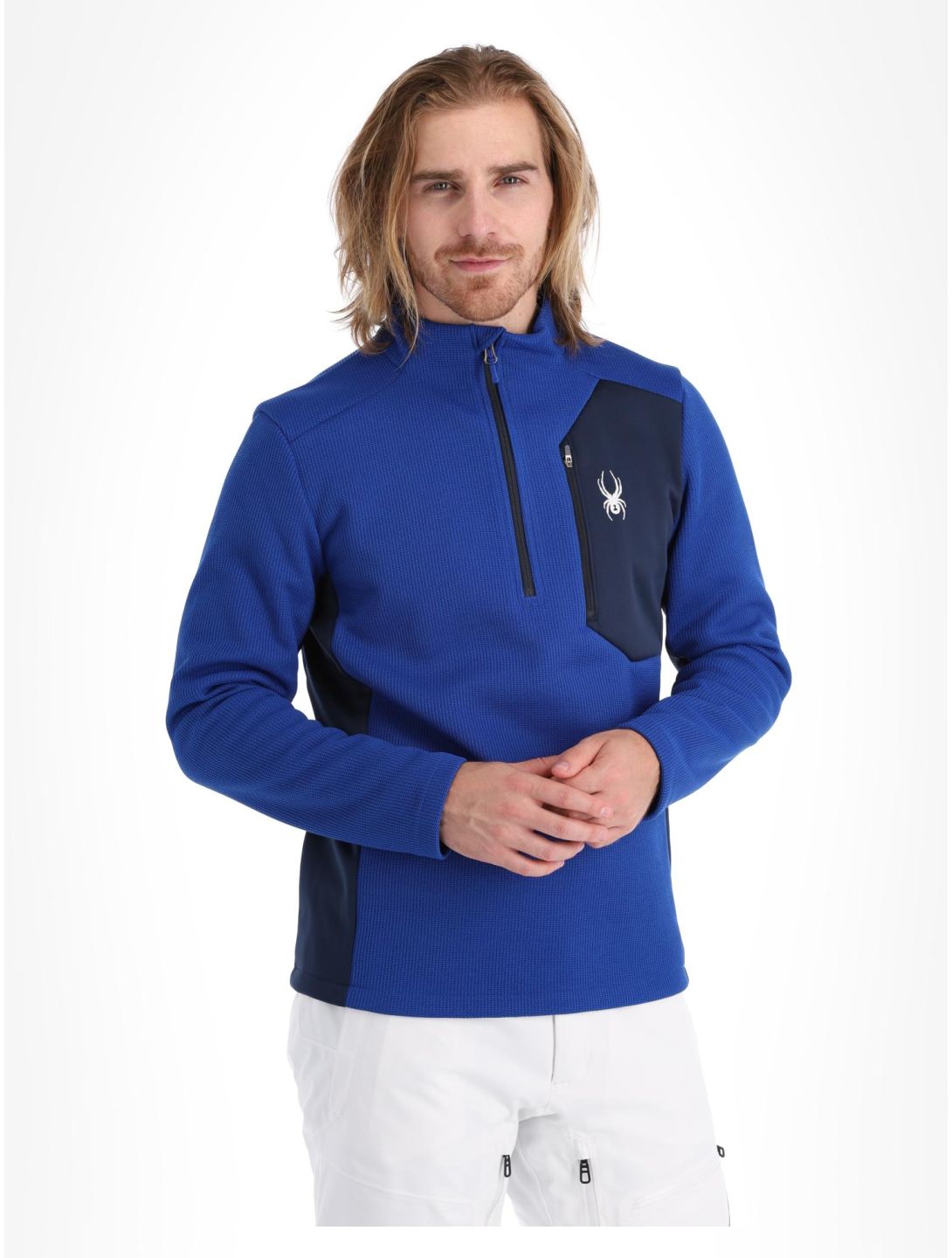 Spyder, Bandit 1/2 Zip skipully heren Electric Blue blauw 