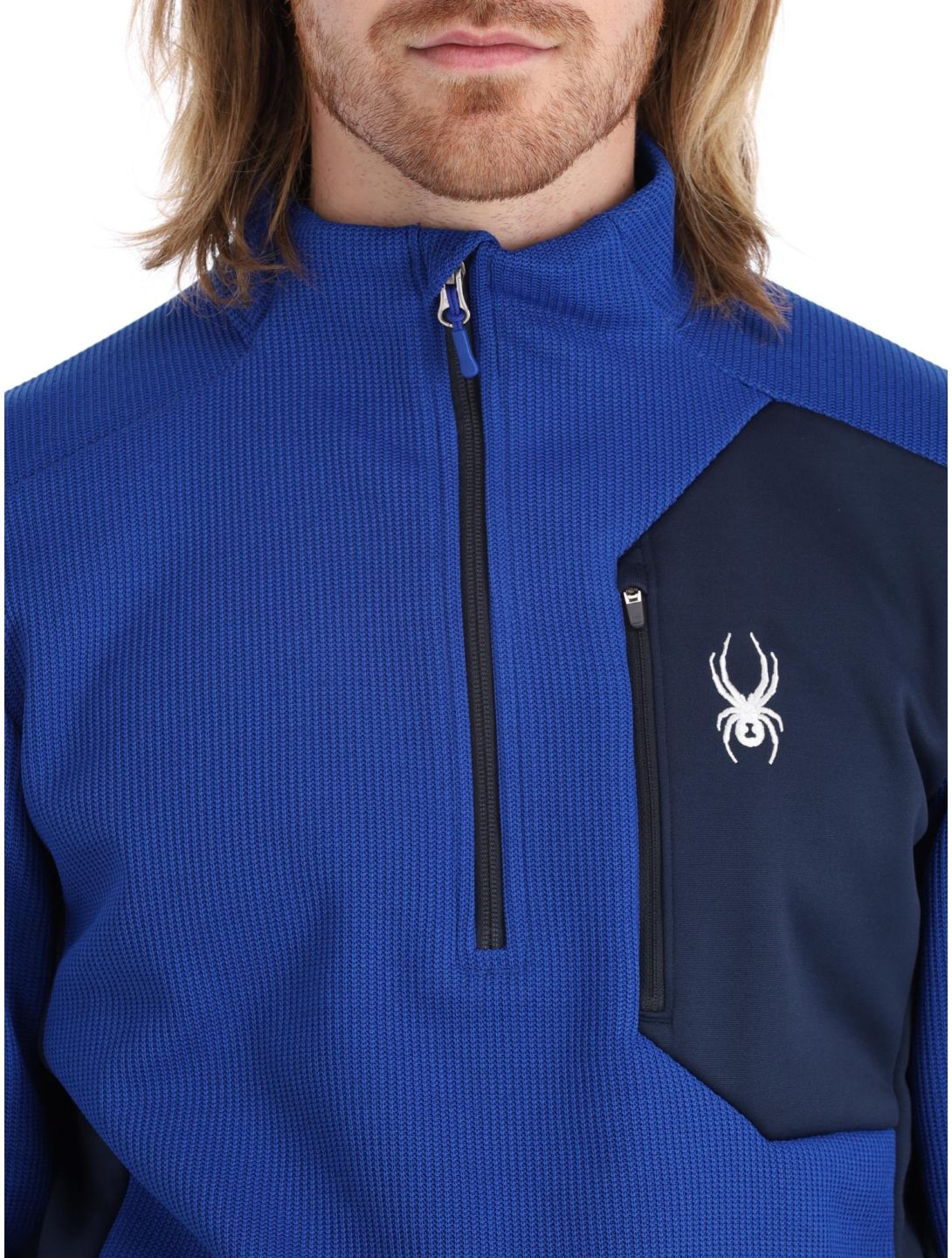 Spyder, Bandit 1/2 Zip skipully heren Electric Blue blauw 