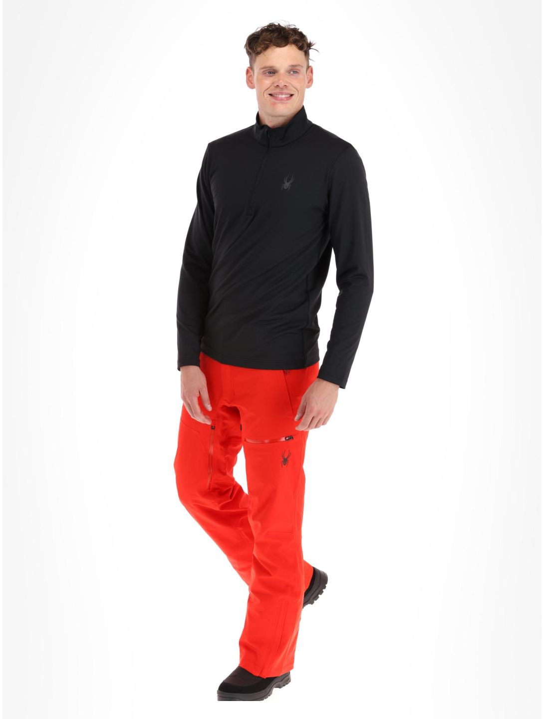 Spyder, Prospect 1/2 Zip skipully heren Black zwart 