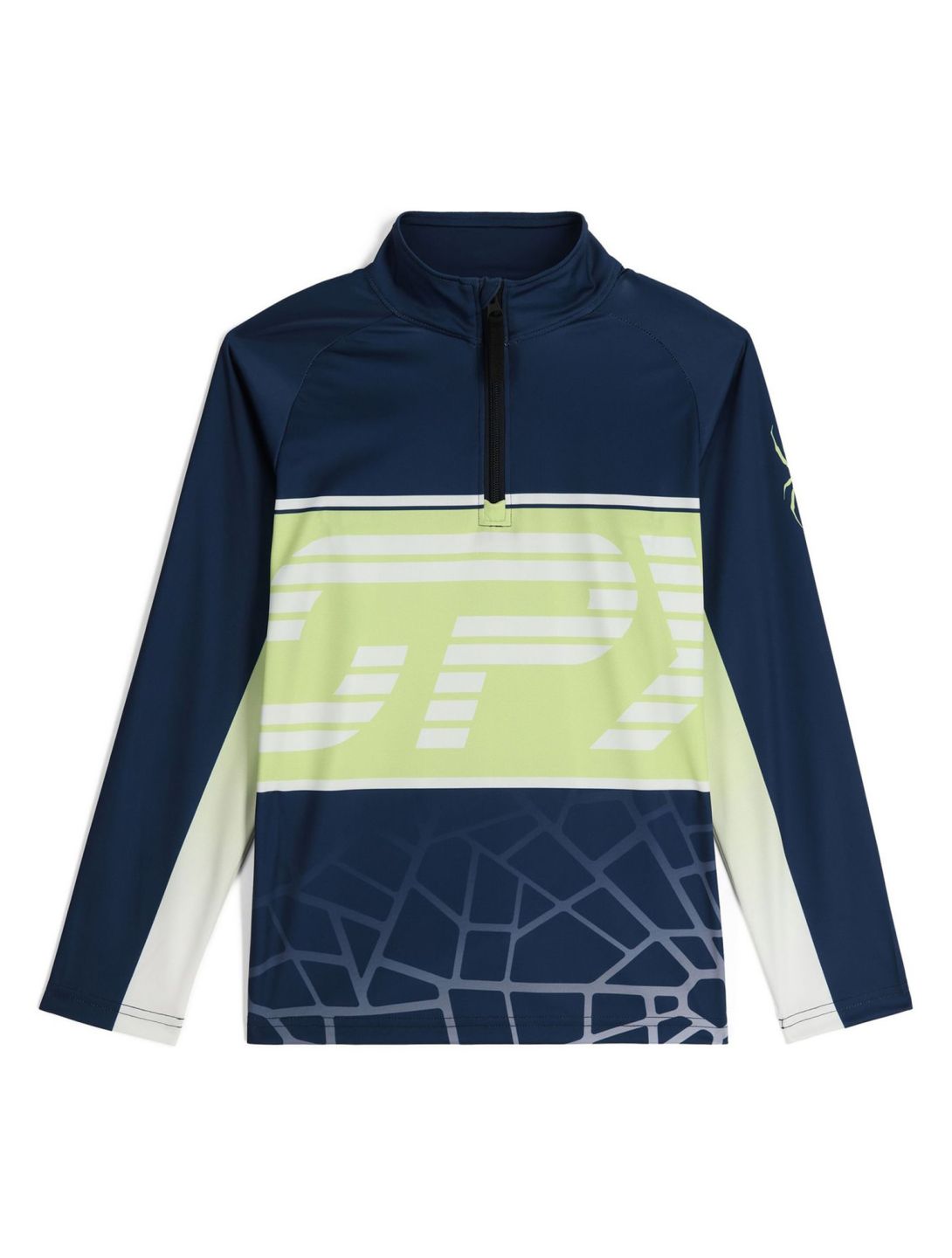 Spyder, Web 1/2 Zip skipully kinderen True Navy blauw 