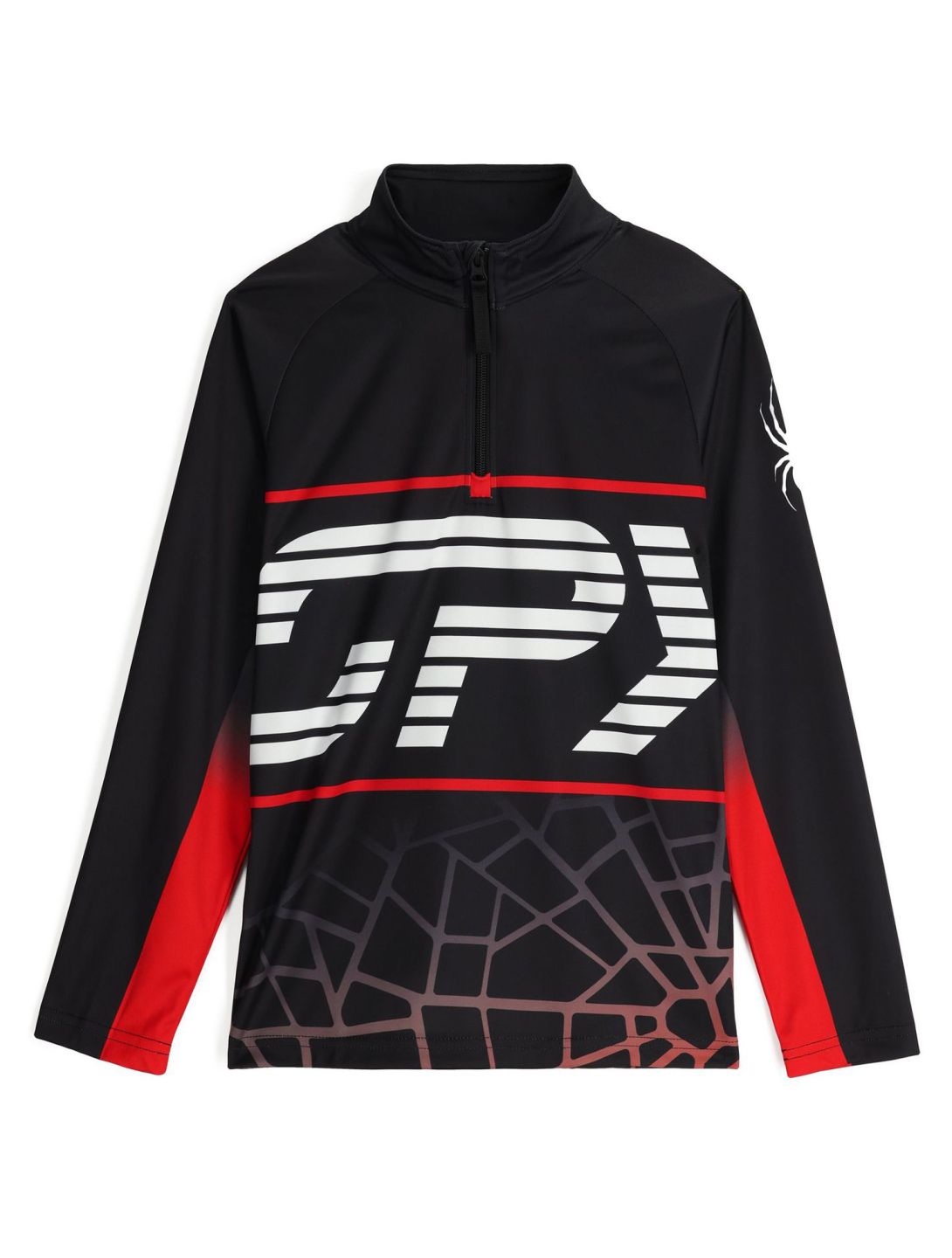 Spyder, Web 1/2 Zip skipully kinderen Black zwart 