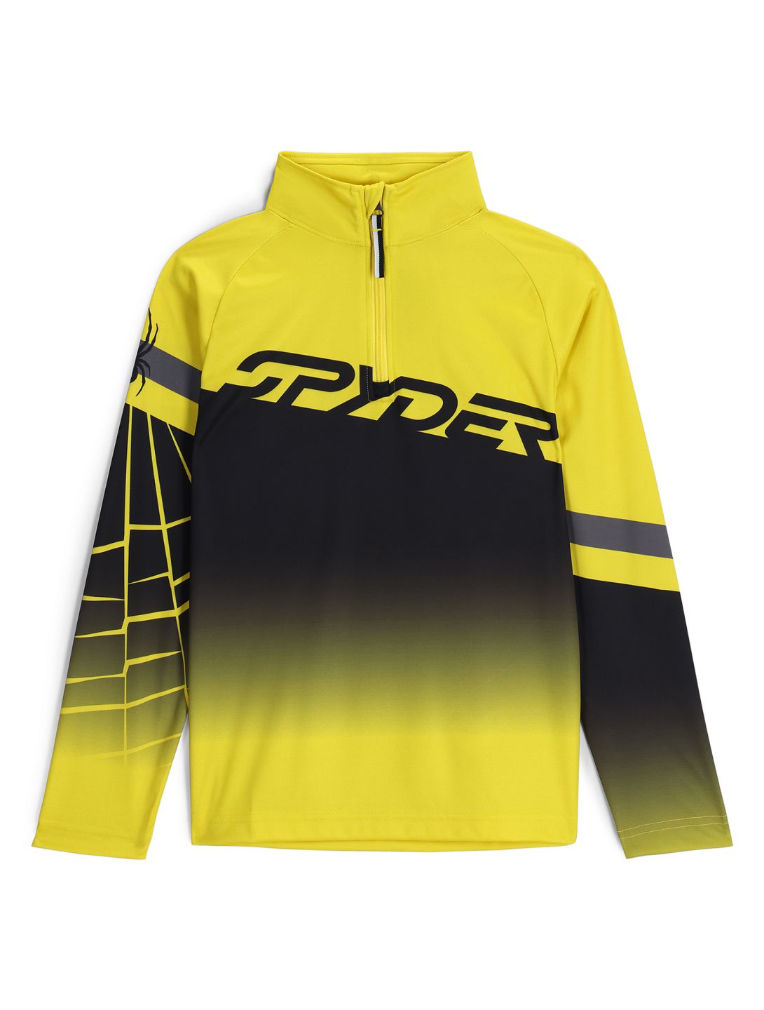 Spyder, Incline 1/2 Zip skipully kinderen Acid Yellow geel 