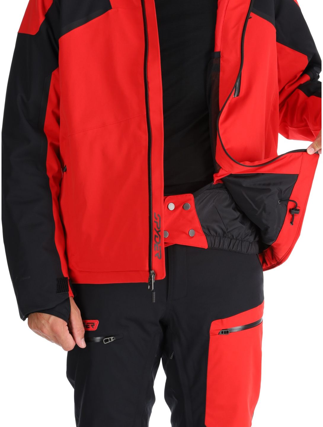 Spyder, Leader ski-jas heren Spyder Red rood, zwart 