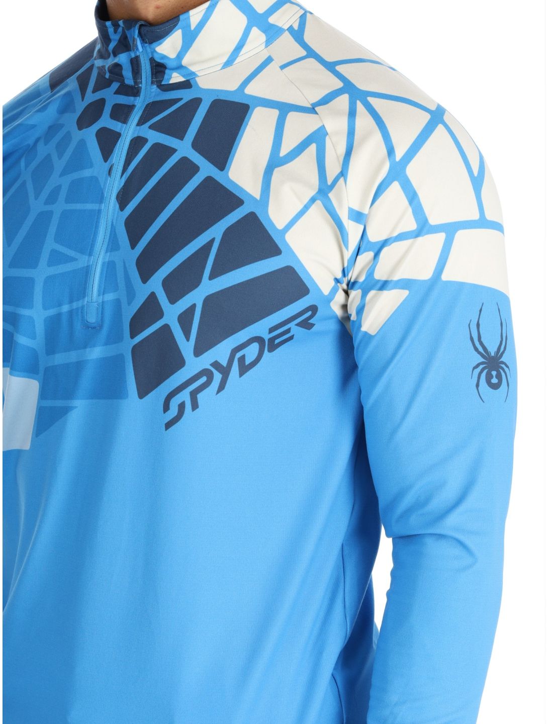 Spyder, Legacy 1/2 Zip skipully heren Aether Blue blauw 