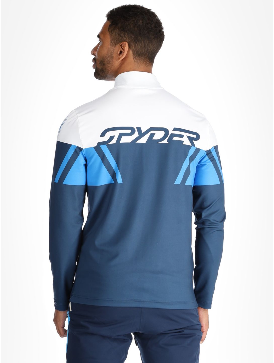 Spyder, Podium 1/2 Zip skipully heren True Navy blauw 