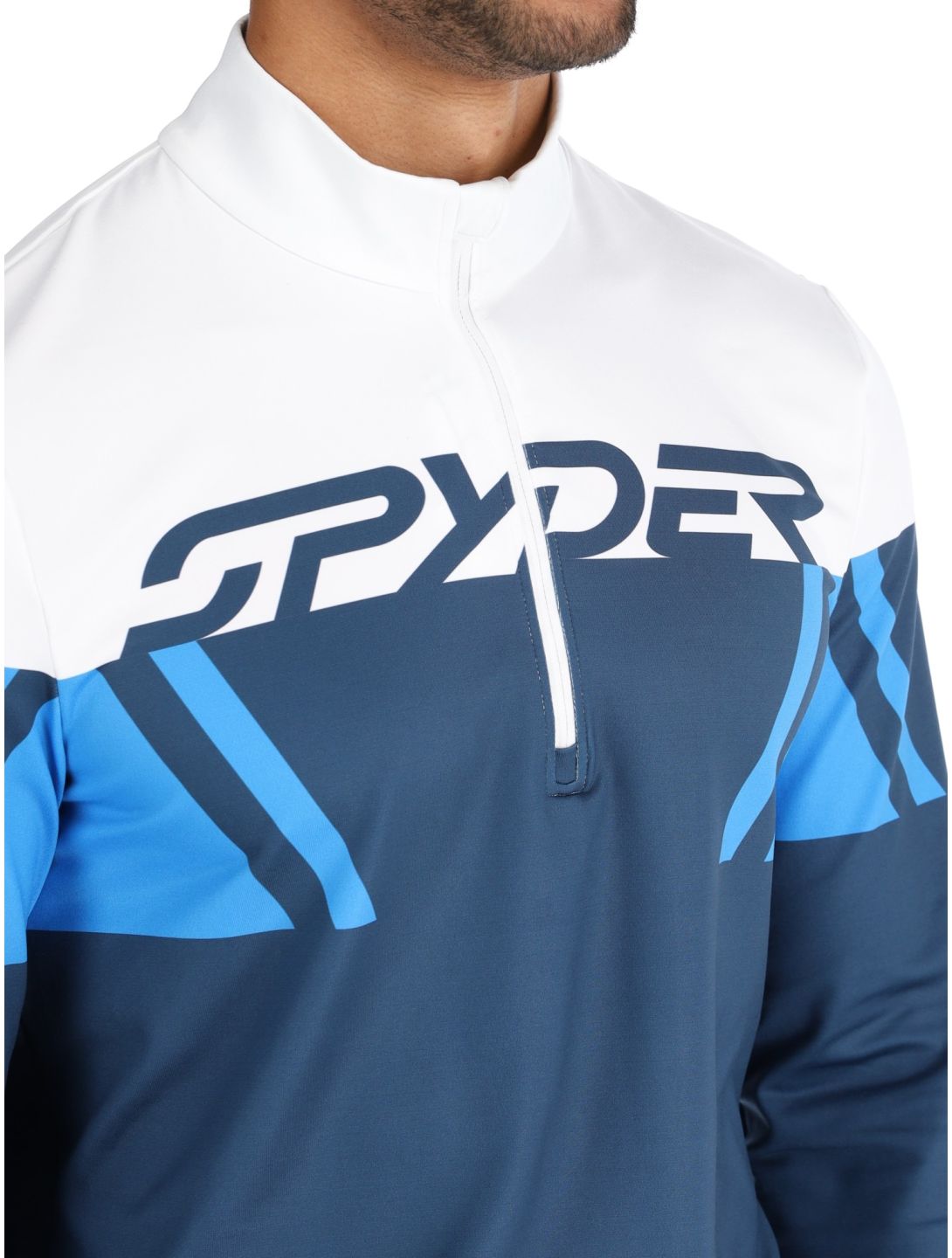 Spyder, Podium 1/2 Zip skipully heren True Navy blauw 