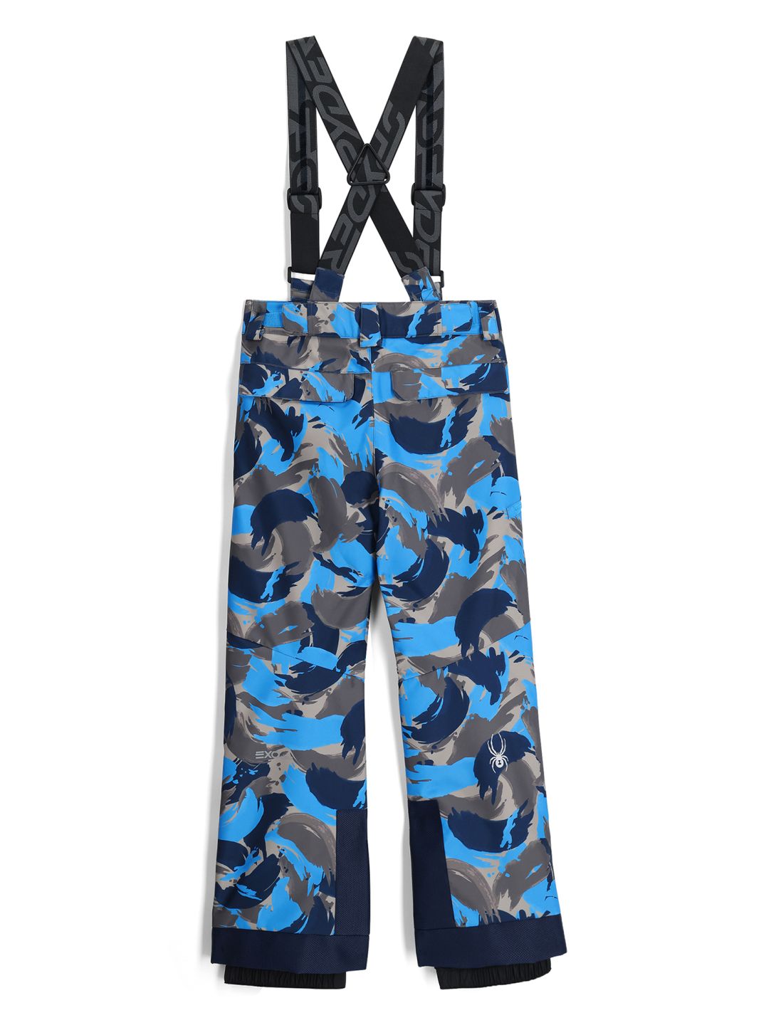 Spyder, Propulsion skibroek kinderen Camouflage Aether Blue blauw 