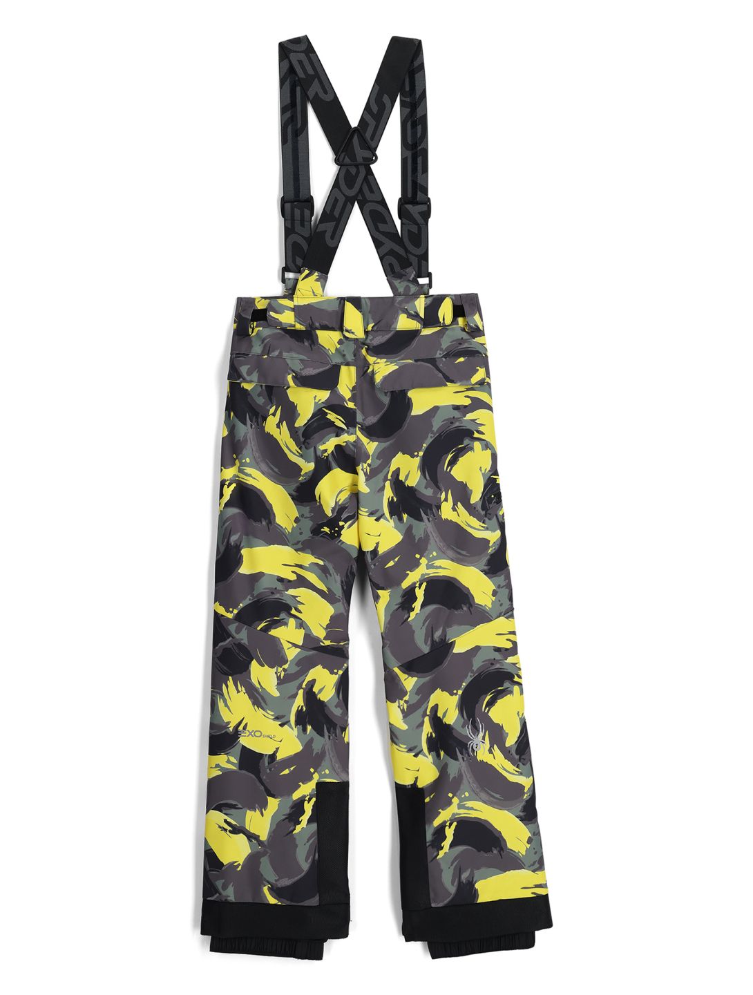 Spyder, Propulsion skibroek kinderen Camouflage Acid Yellow geel 