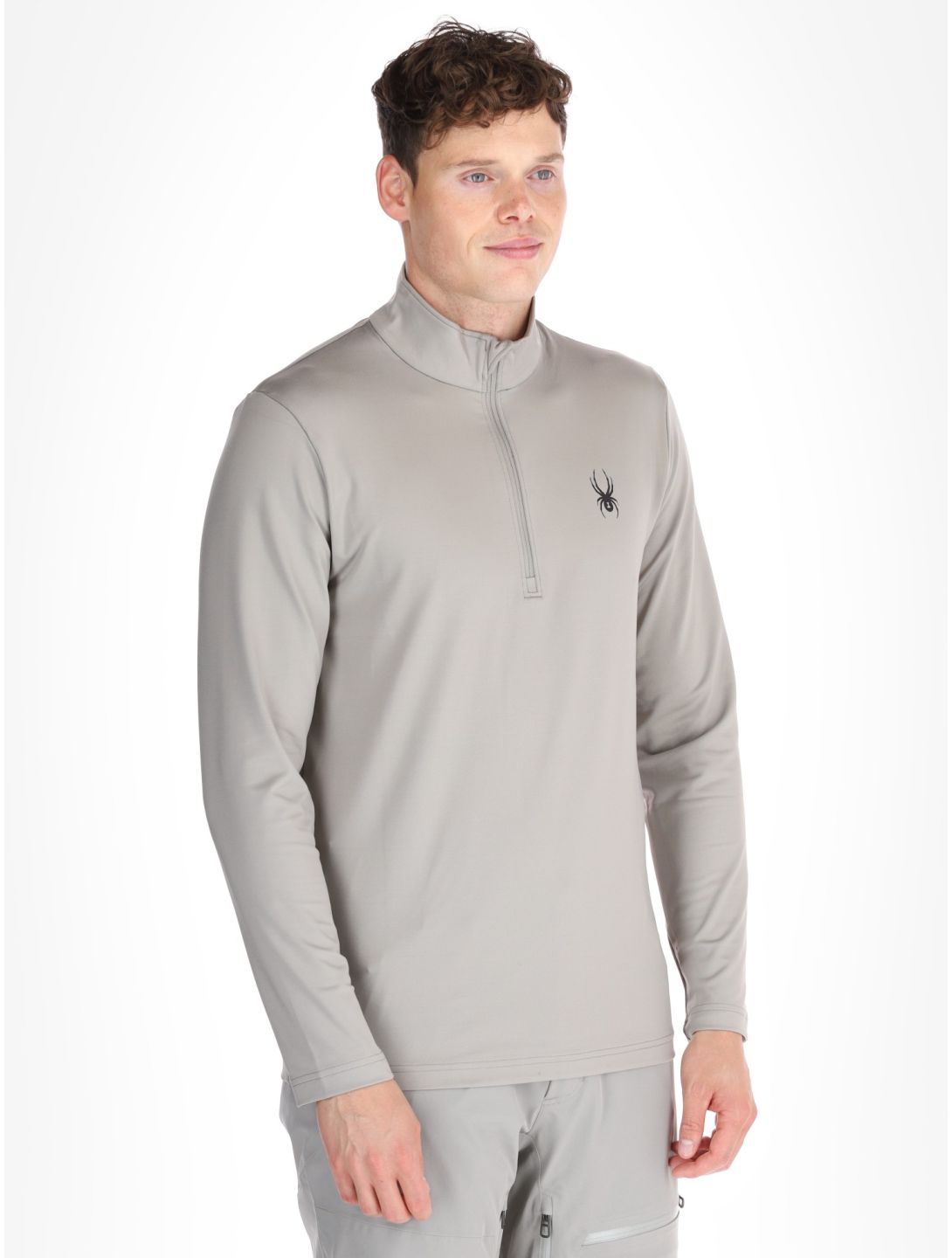 Spyder, Prospect 1/2 Zip skipully heren Concrete grijs 