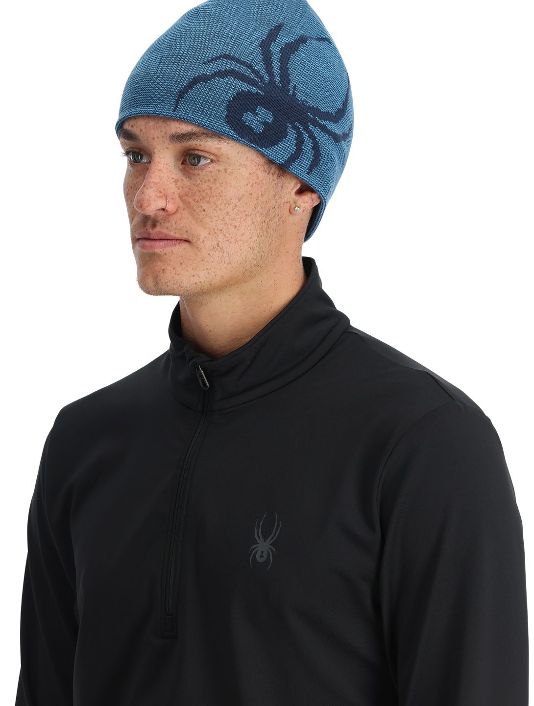 Spyder, Reversible Innsbruck muts heren Aether Blue blauw 