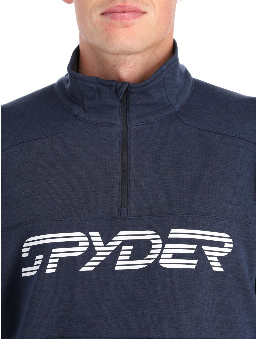 Spyder, Speed Fleece 1/2 Zip skipully heren True Navy blauw 