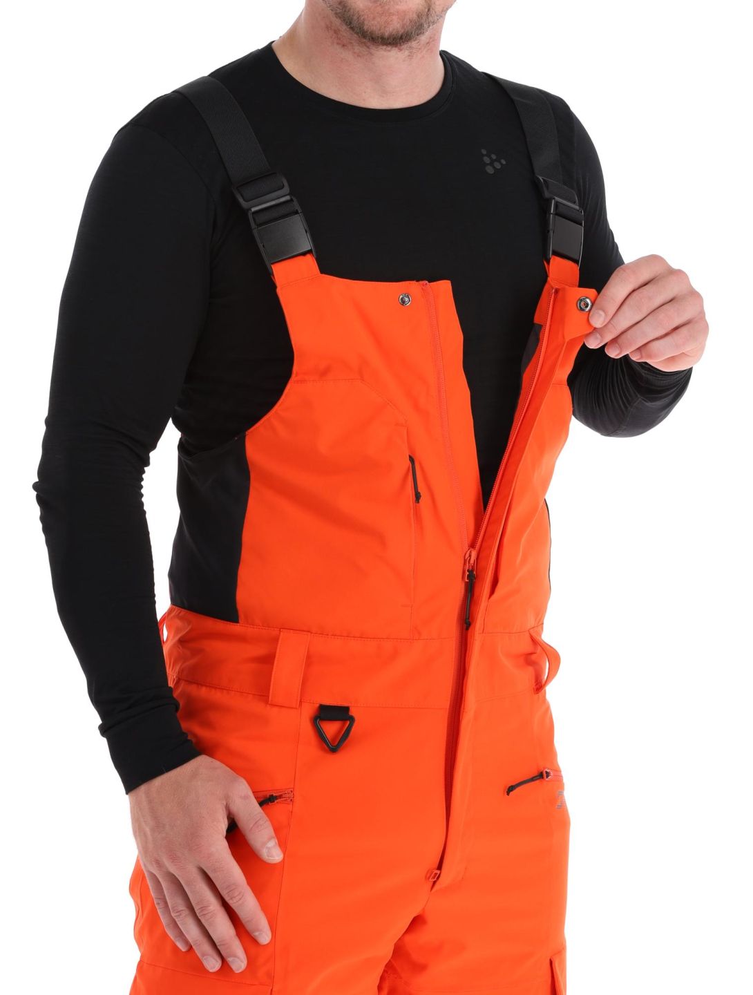 Spyder, Terrain Bib skibroek heren Twisted Orange oranje 