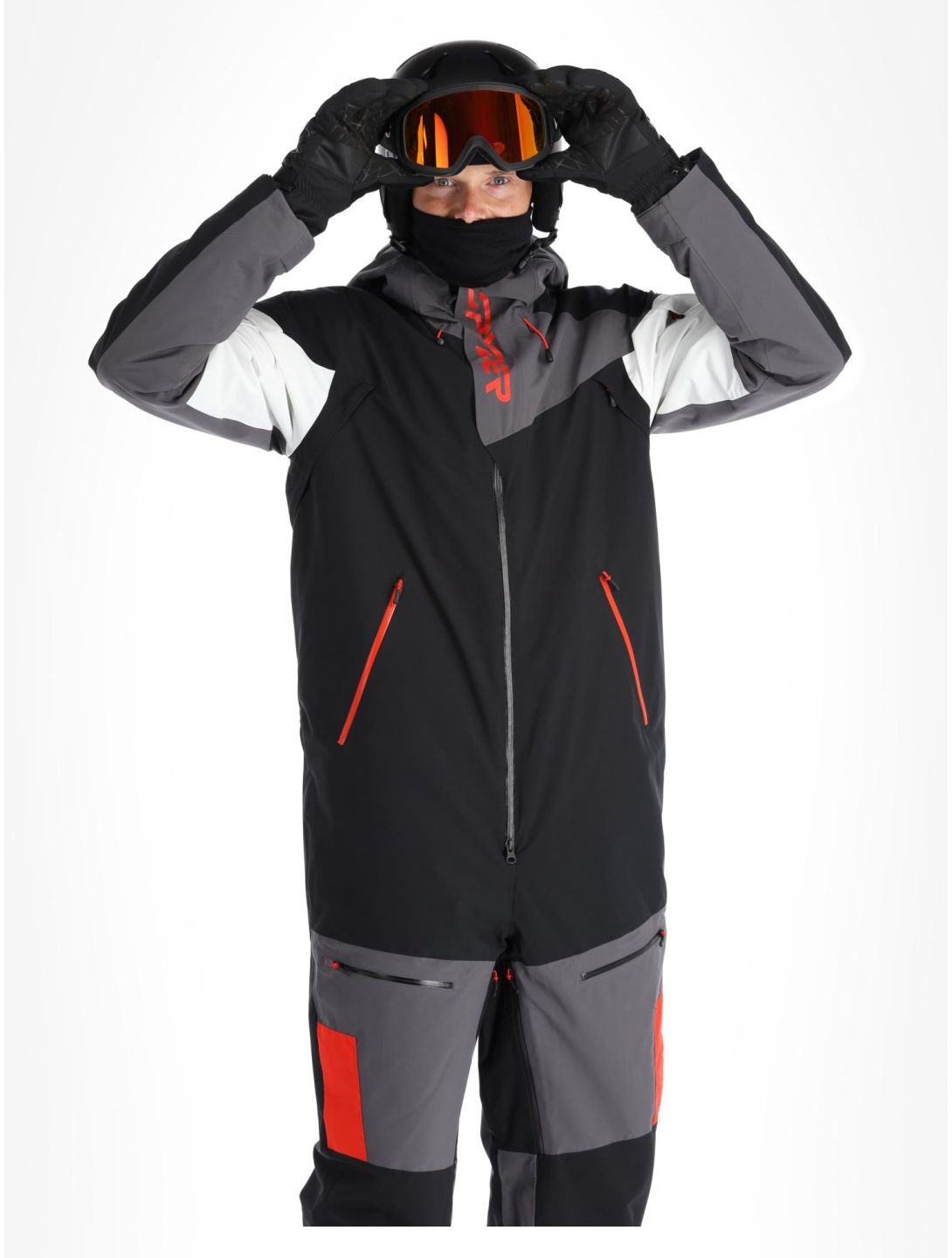 Spyder, Utility Snowsuit ski overall heren Black zwart 