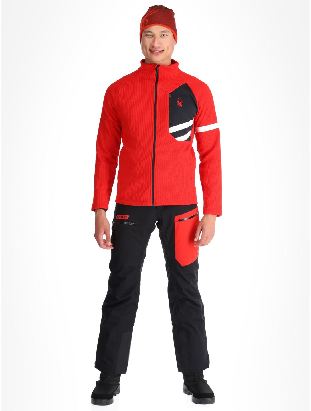 Spyder, Wengen Bandit vest heren Spyder Red rood 