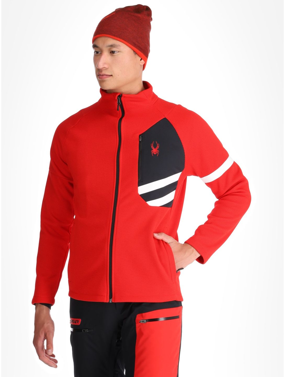 Spyder, Wengen Bandit vest heren Spyder Red rood 