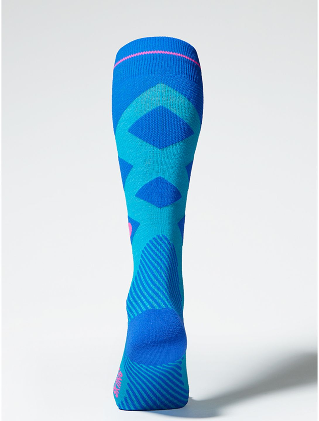 Stox, Merino Skiing compressiesokken dames Turquoise / Cobalt blauw 