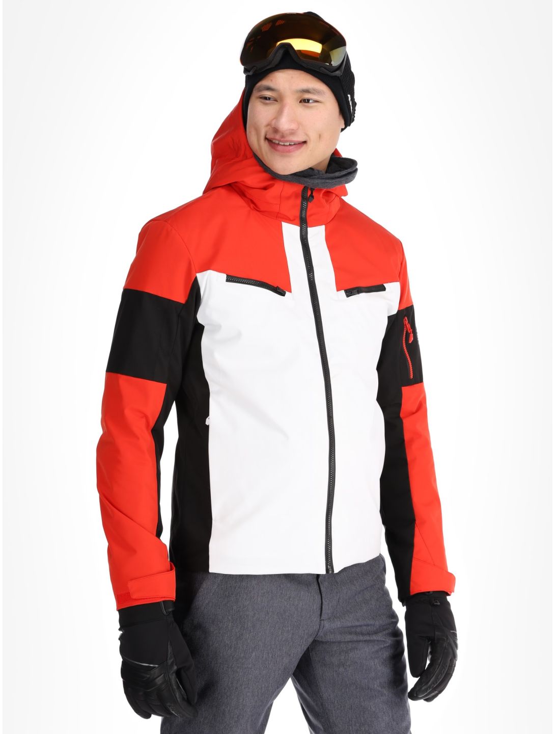 Sun Valley, Draggo ski-jas heren Blanc rood, wit 