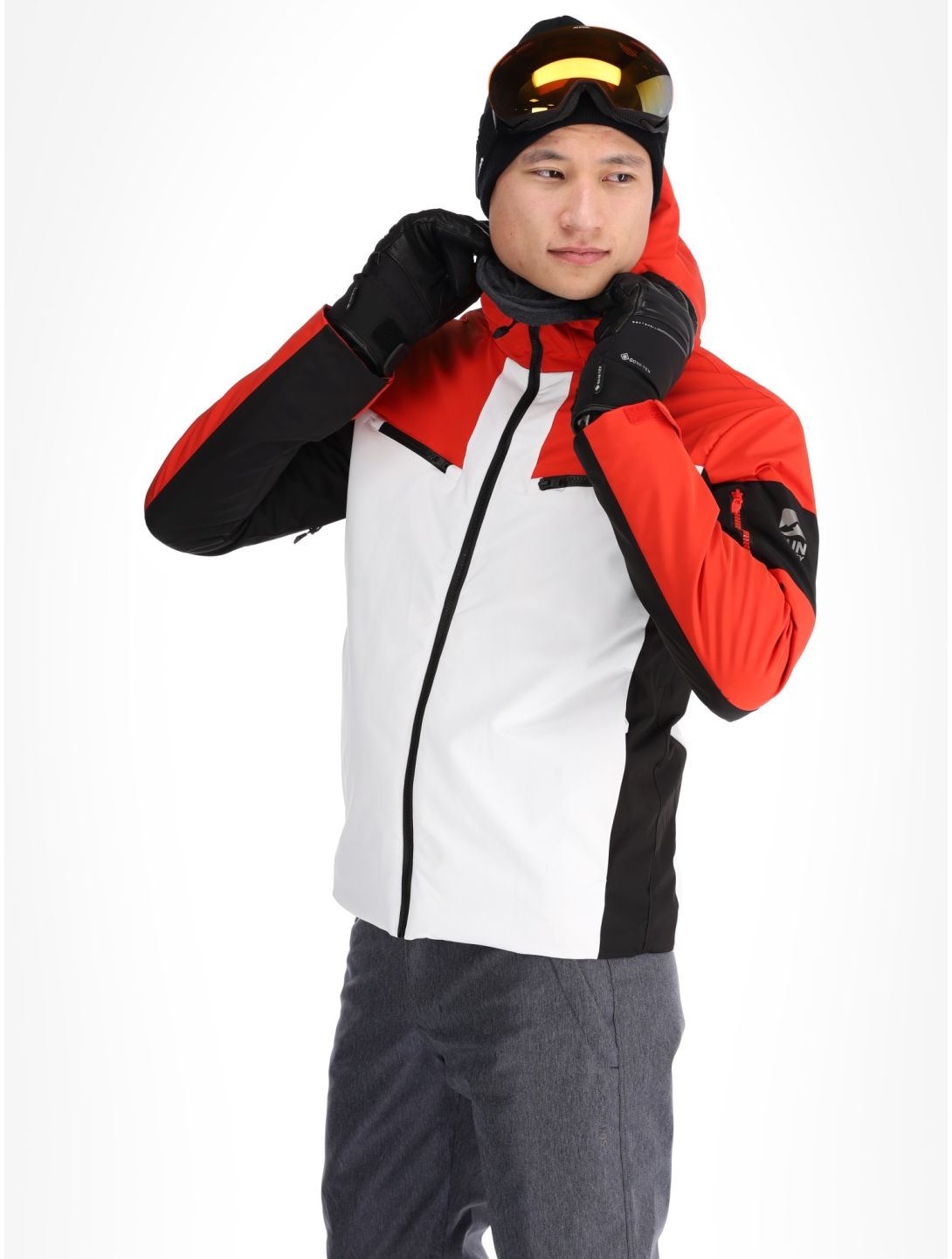 Sun Valley, Draggo ski-jas heren Blanc rood, wit 