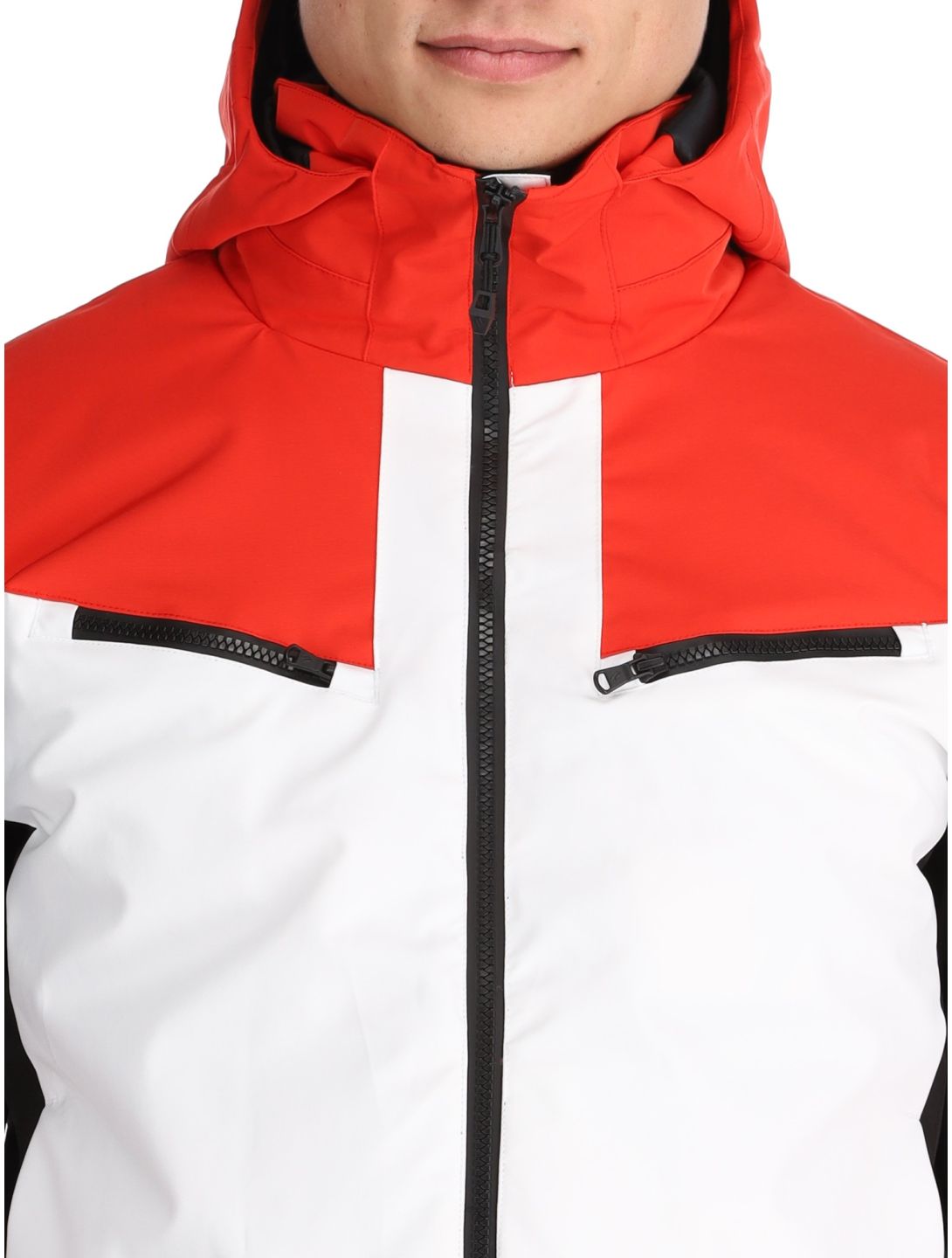 Sun Valley, Draggo ski-jas heren Blanc rood, wit 