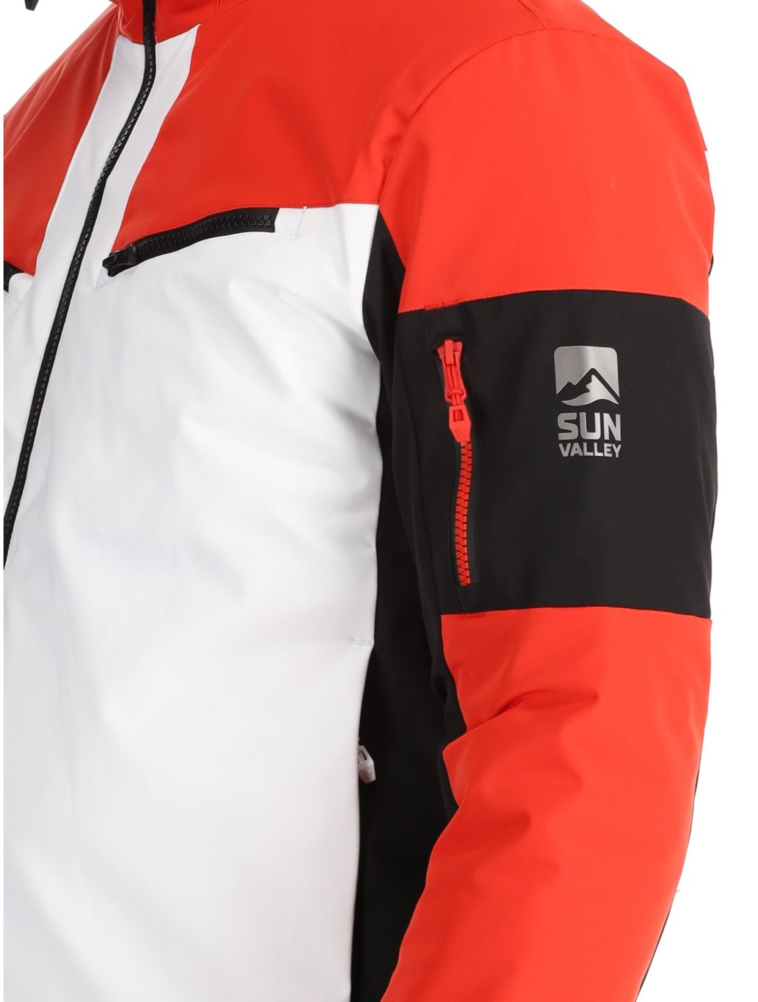 Sun Valley, Draggo ski-jas heren Blanc rood, wit 