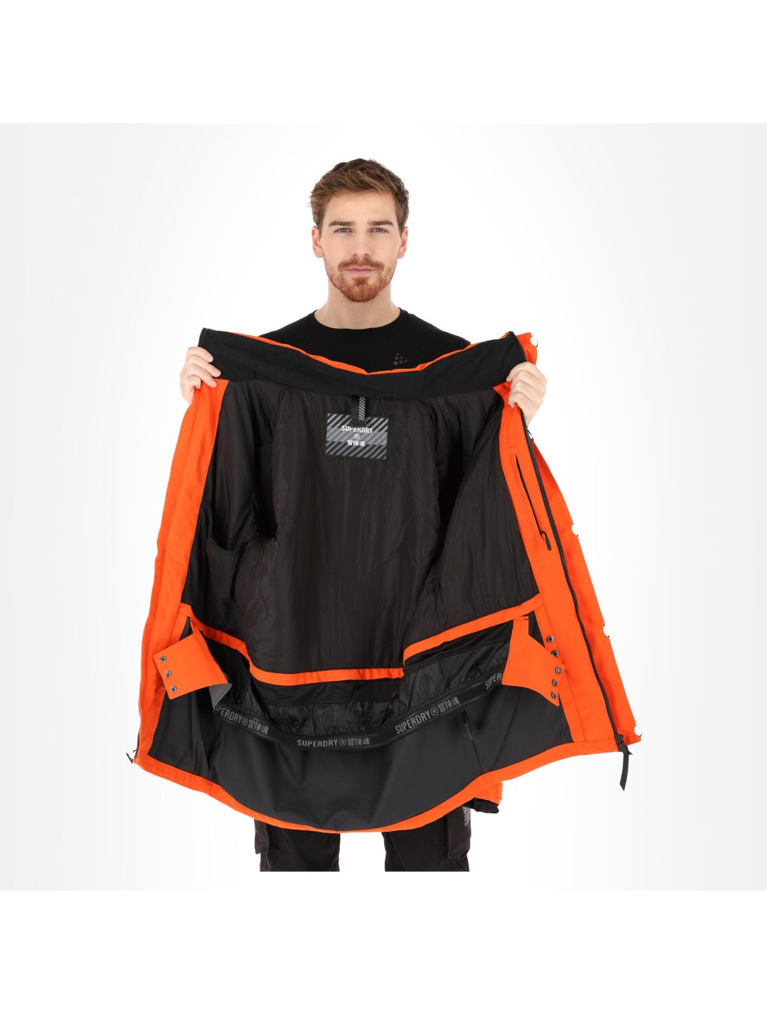 Superdry, Freestyle Jacket ski-jas heren havana oranje 