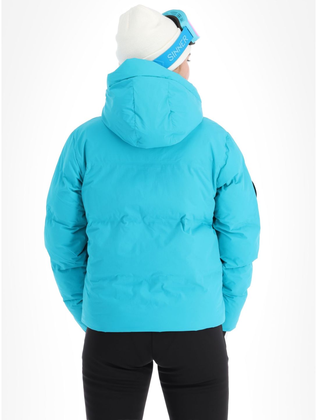 Superdry, Ski Boxy Puffer ski-jas dames Bali Blue blauw 