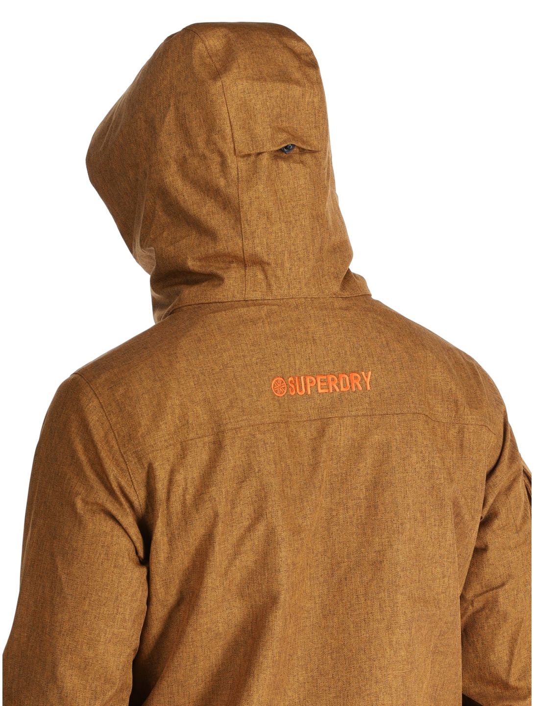 Superdry, Ski Peak Rescue ski-jas heren Tobacco Brown Marl bruin 