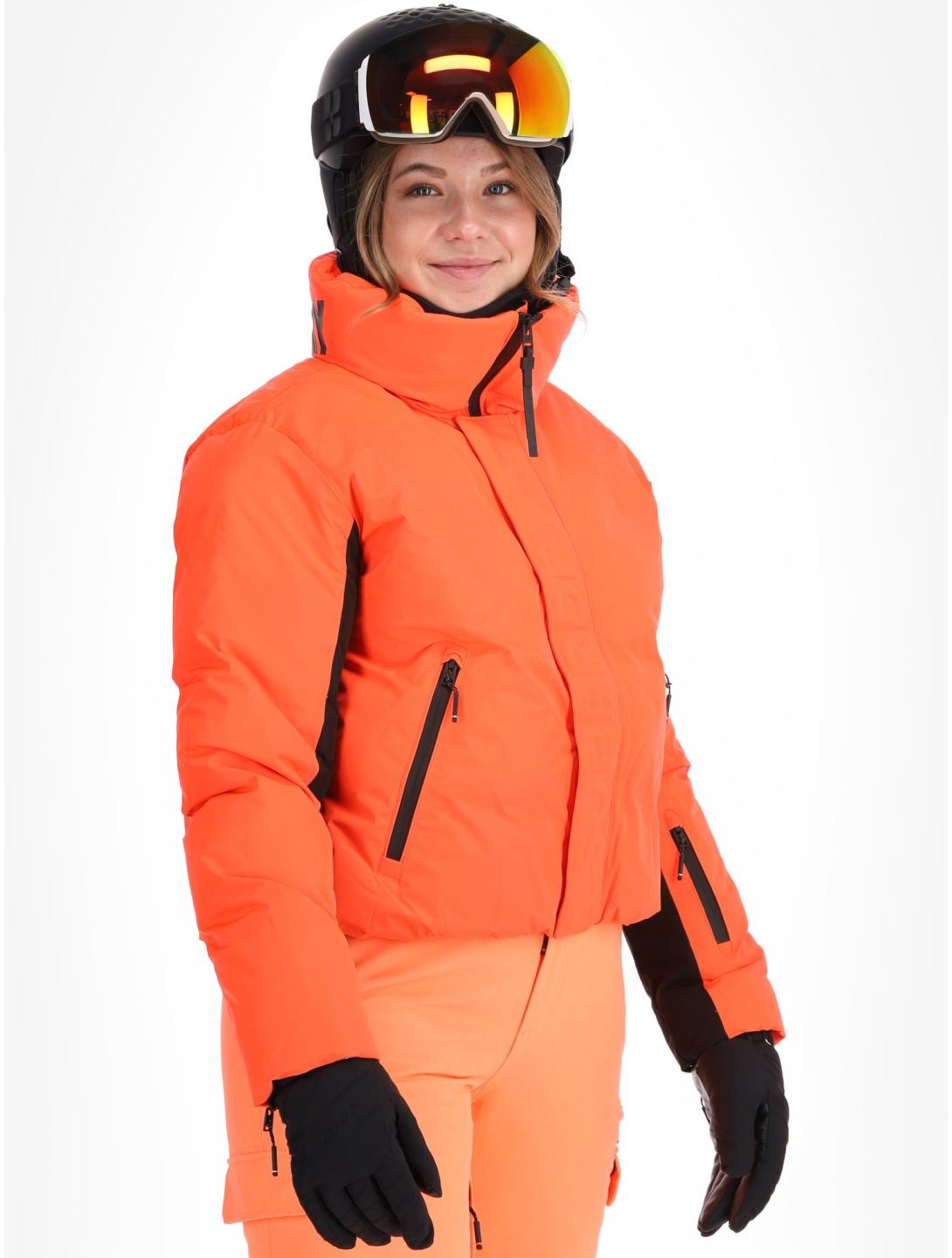 Superdry, Ski Slalom Puffer ski-jas dames Volcanic Coral roze 