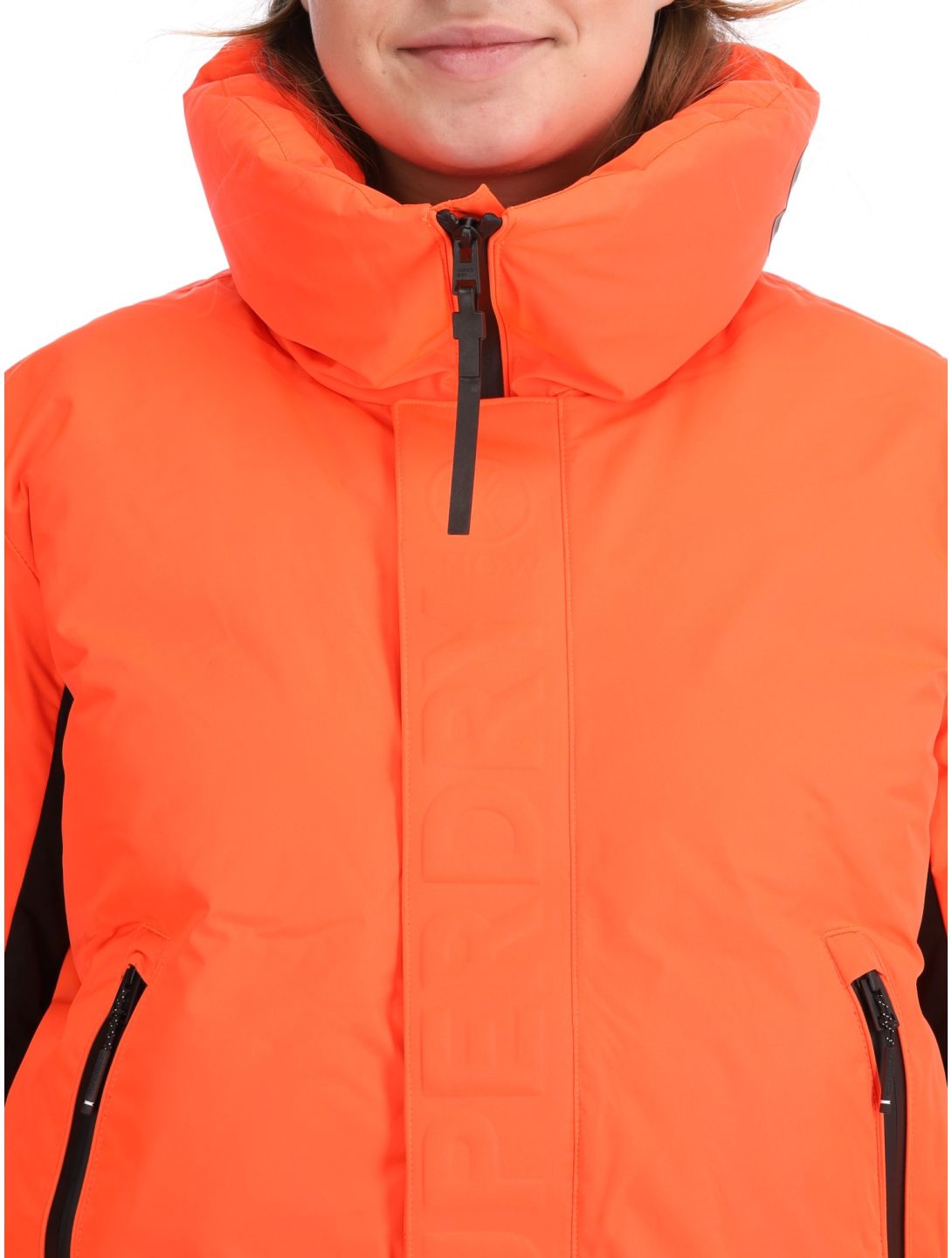 Superdry, Ski Slalom Puffer ski-jas dames Volcanic Coral roze 