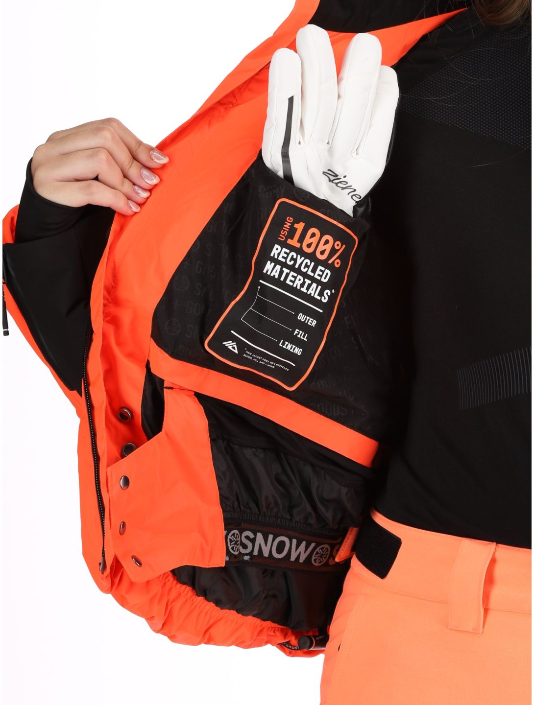 Superdry, Ski Slalom Puffer ski-jas dames Volcanic Coral roze 