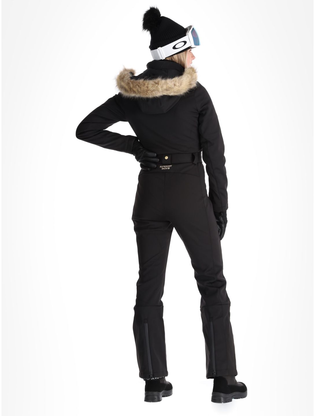 Superdry, Ski Suit ski overall dames Black zwart 