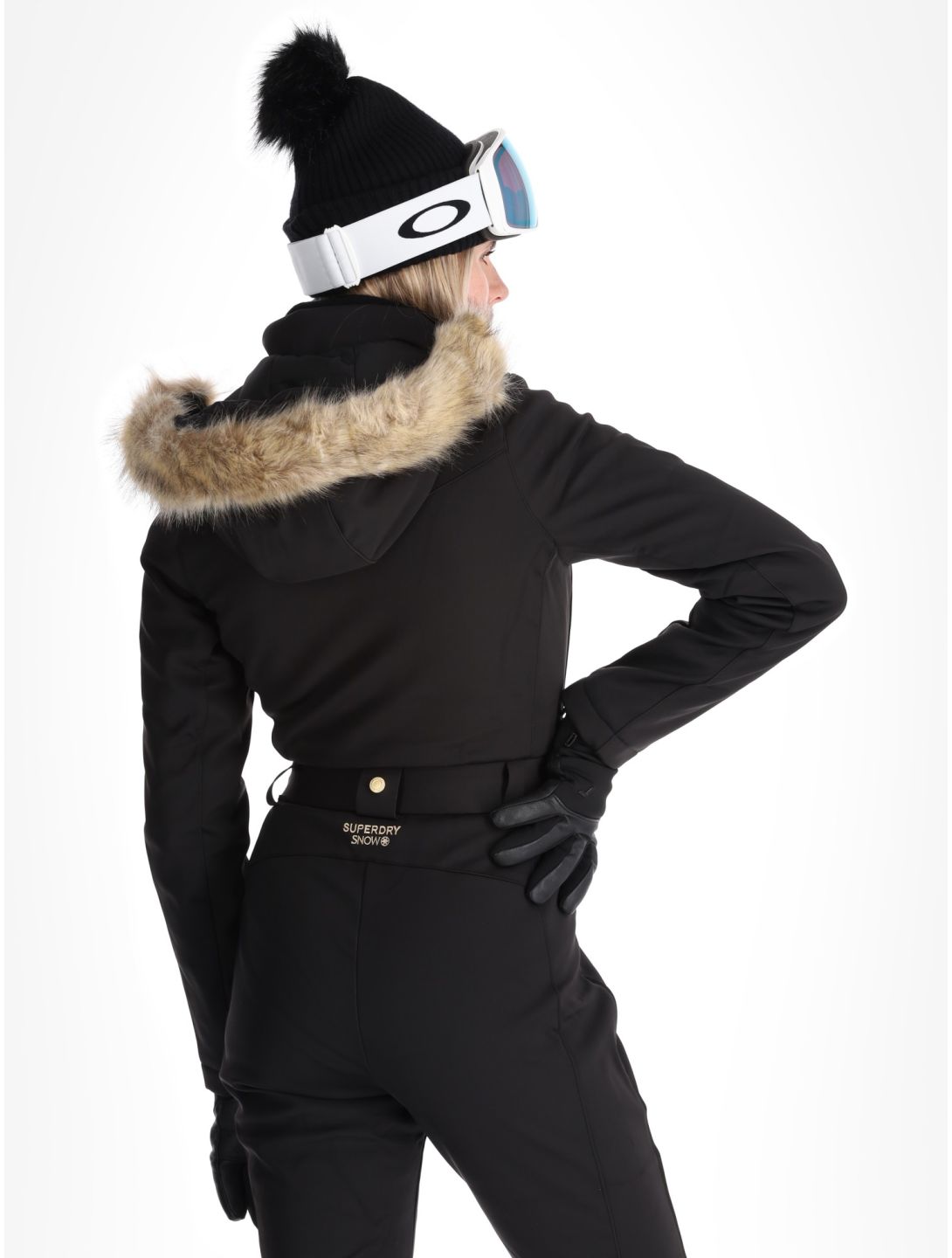 Superdry, Ski Suit ski overall dames Black zwart 