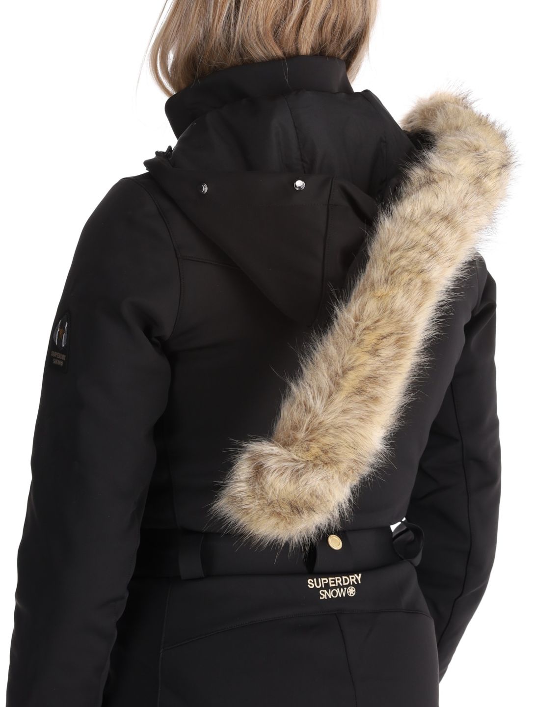 Superdry, Ski Suit ski overall dames Black zwart 