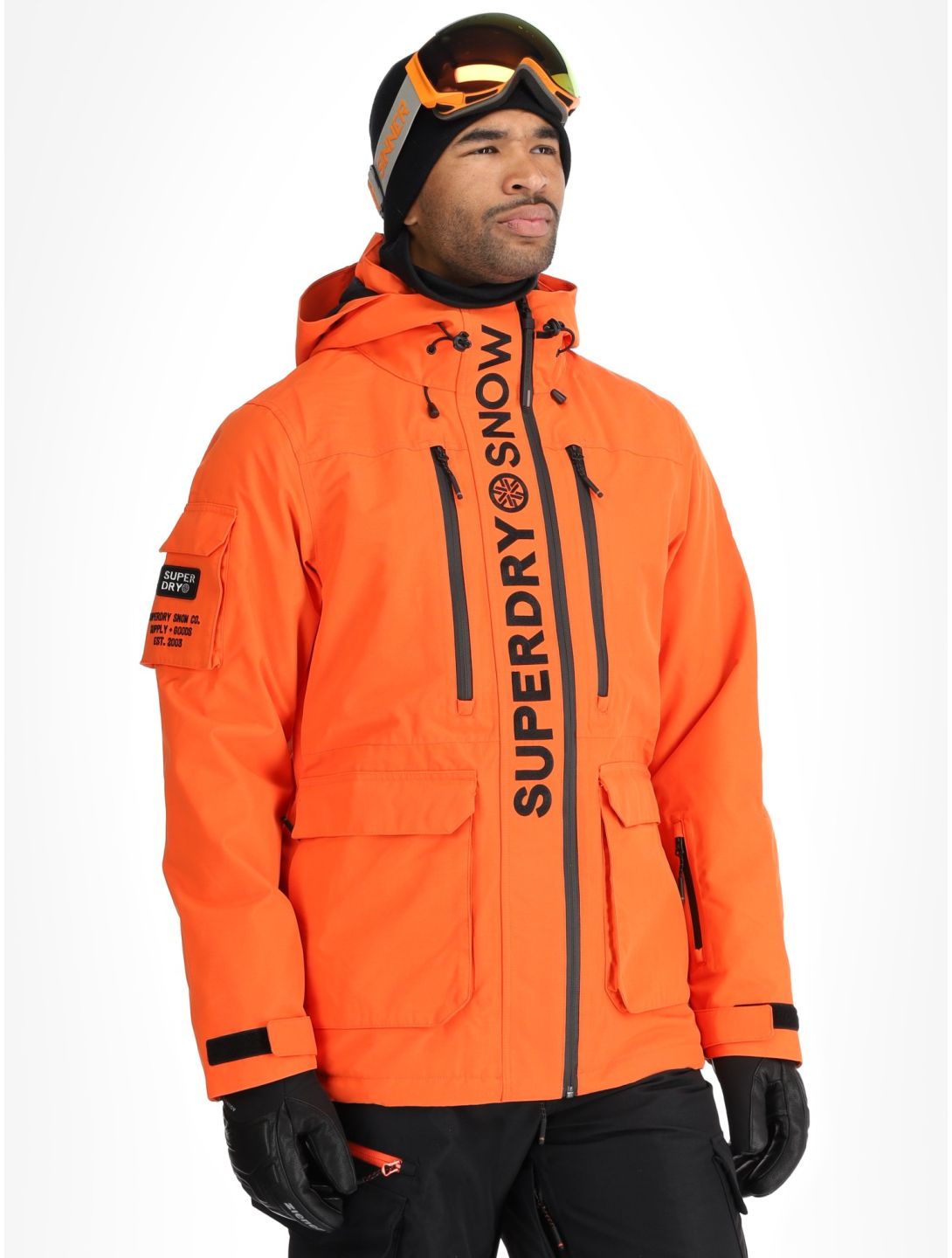 Superdry, Ski Ultimate Rescue ski-jas heren Flame Orange oranje 