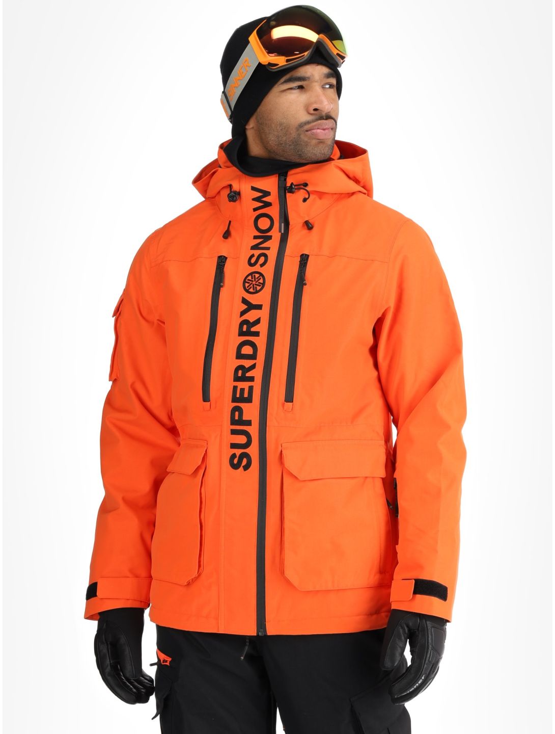 Superdry, Ski Ultimate Rescue ski-jas heren Flame Orange oranje 