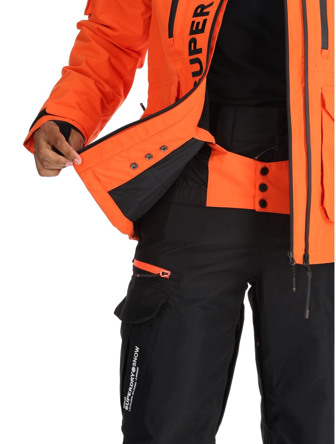 Superdry, Ski Ultimate Rescue ski-jas heren Flame Orange oranje 